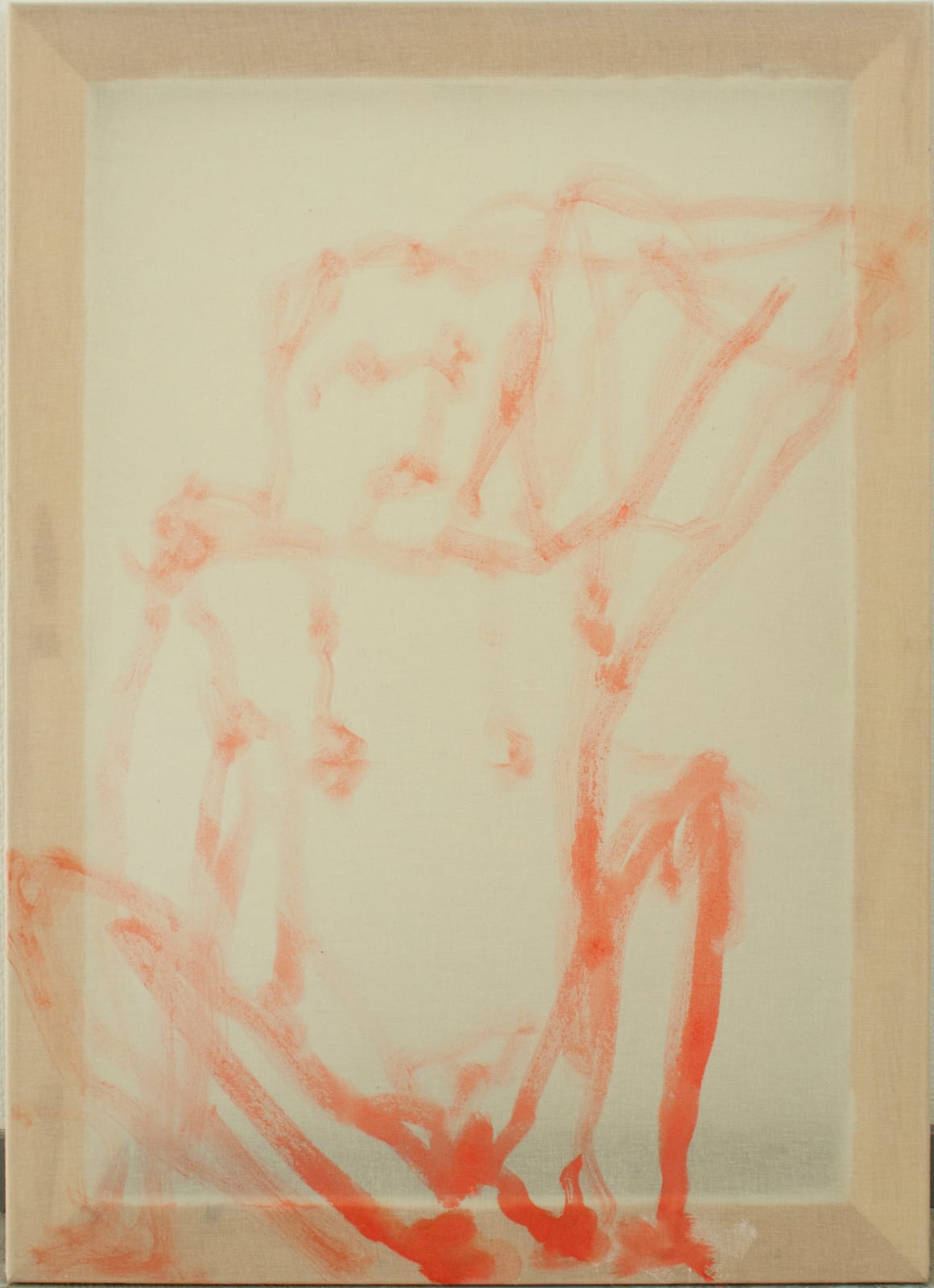 Daniele Formica, Sitting on the floor, elbow up (individual pose), 2025