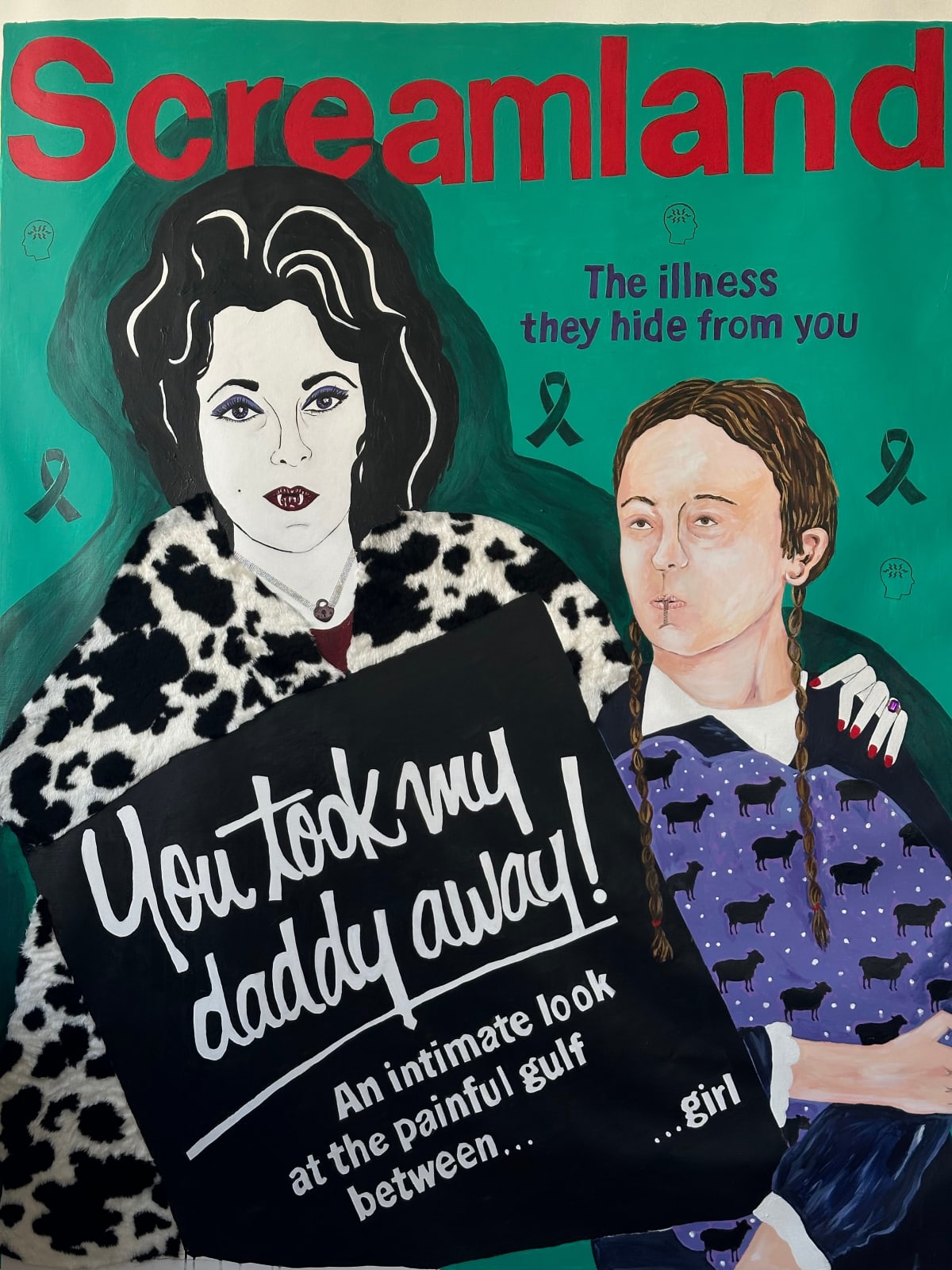 Kathe Burkhart, Screamland: from the Liz Taylor Series (Screenland magazine), 2024/2025