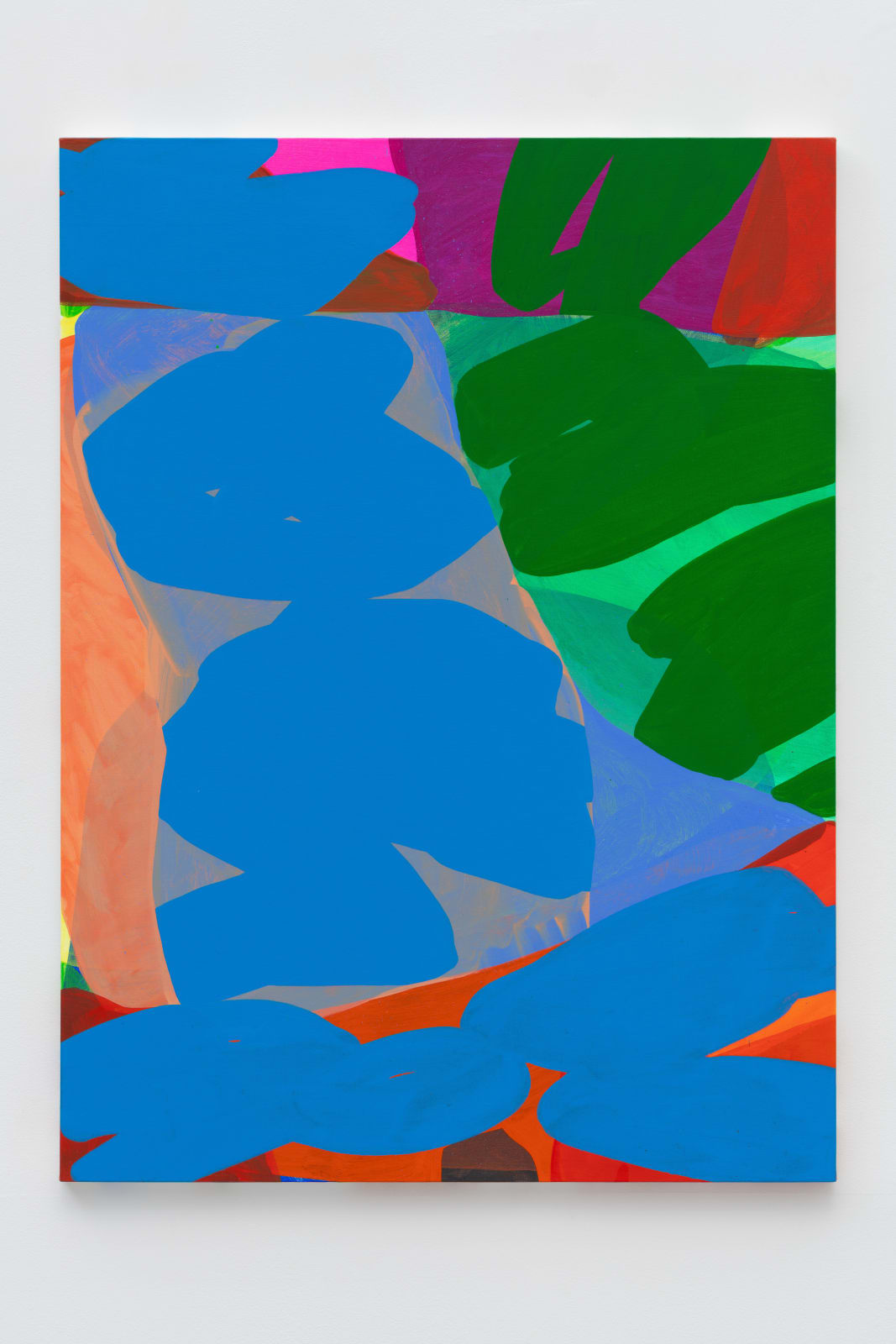 Jo Hyunsun 조현선, Puddle Jumper_Flat Blue, Flat Green, 2023