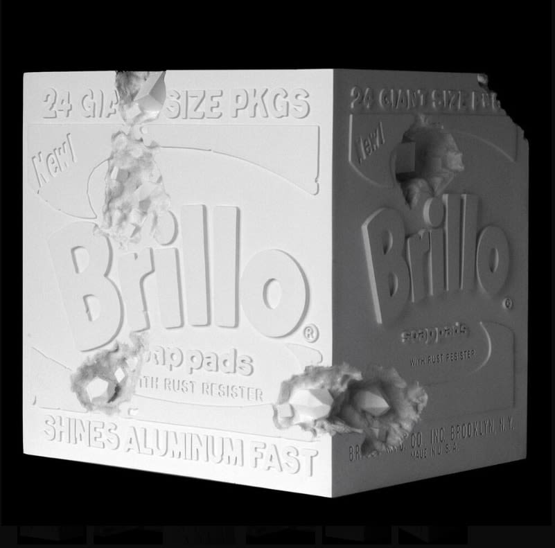 Daniel Arsham, Eroded Brillo Box, 2020