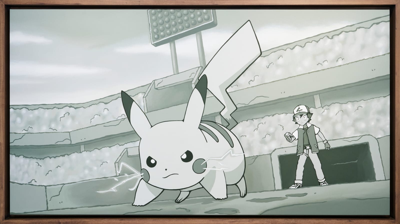 Daniel Arsham 다니엘 아샴, Field Animation: Battle! Ash & Pikachu, 2022