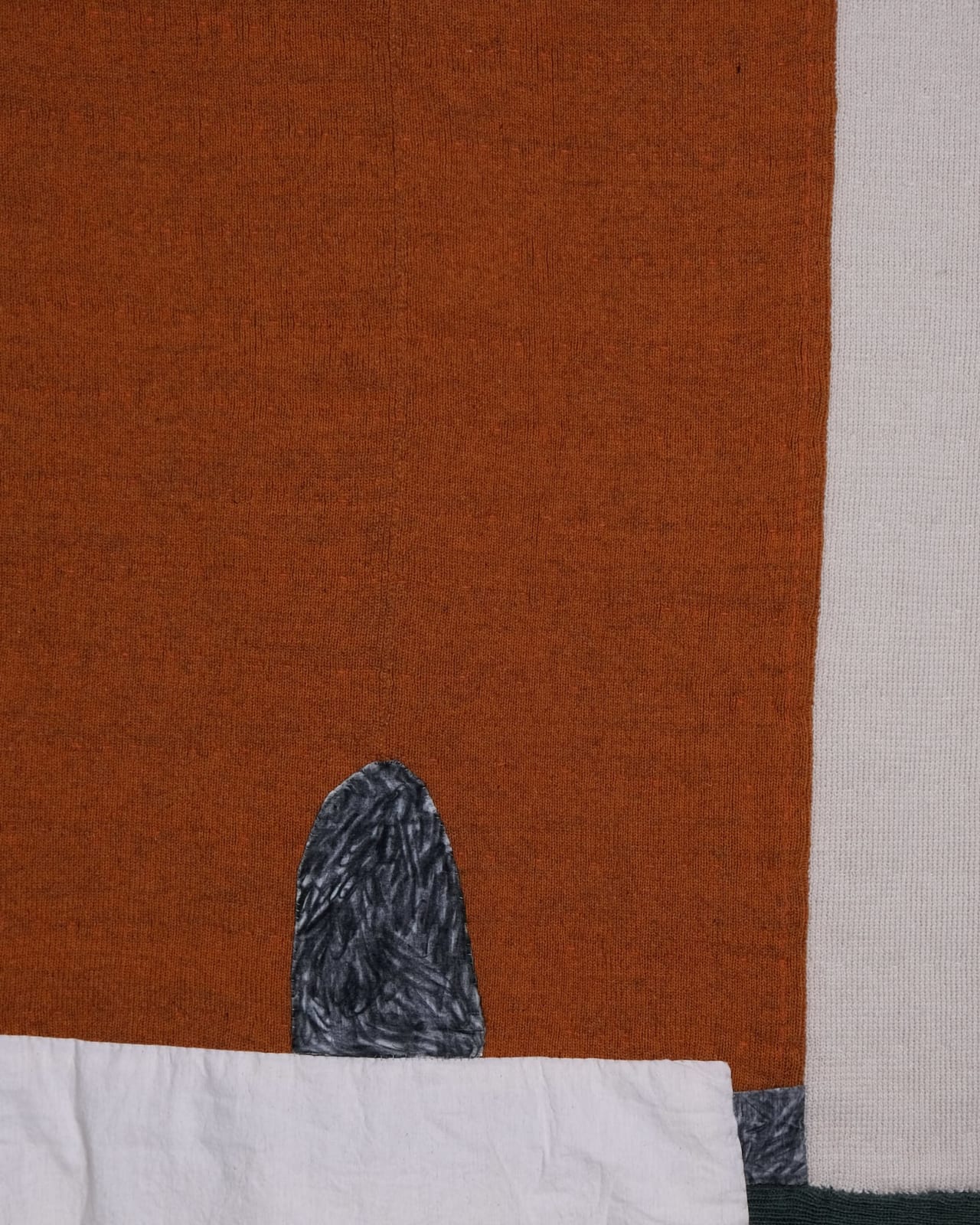 Al Bates, 'Patchwork Oval' Textile Wall Hanging