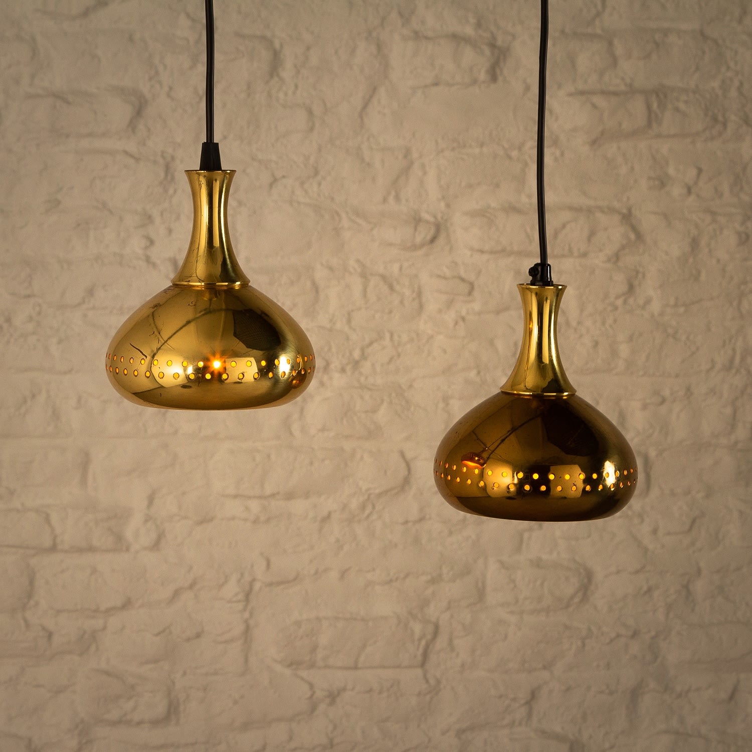 Hans- Agne Jakobsson for Markaryd, Pair of Pendants