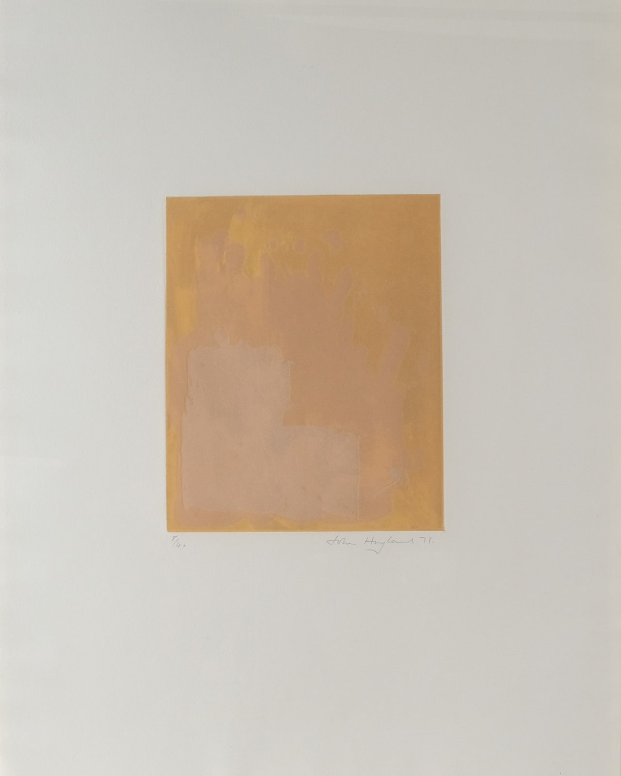 John Hoyland, Ochre-Pink