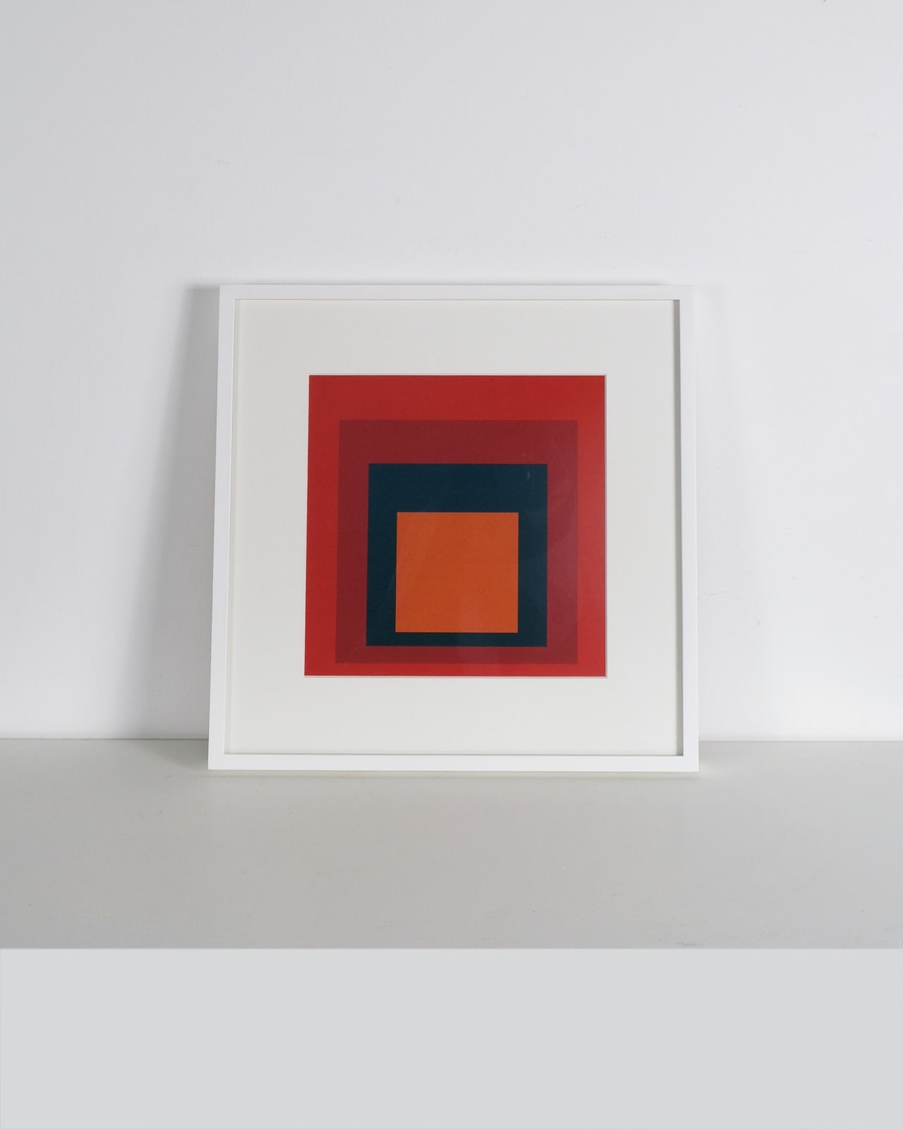 After Josef Albers, Homage to the Square - Red