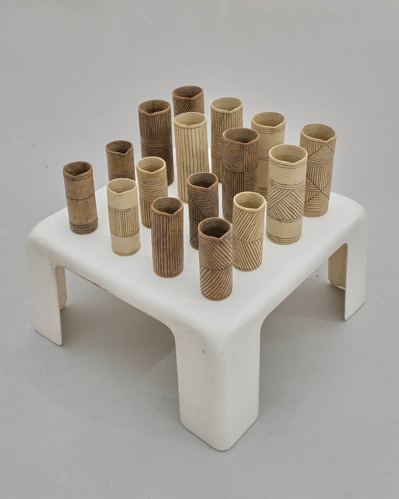 Jane Kite, Tall Jug (light patterned middle band)