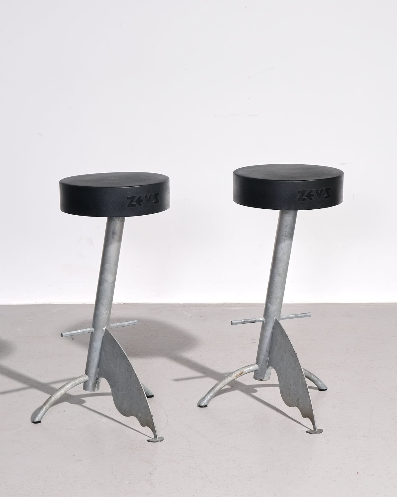 Maurizio Peregalli for Zeus Noto, Pair of Platform Bar Stools