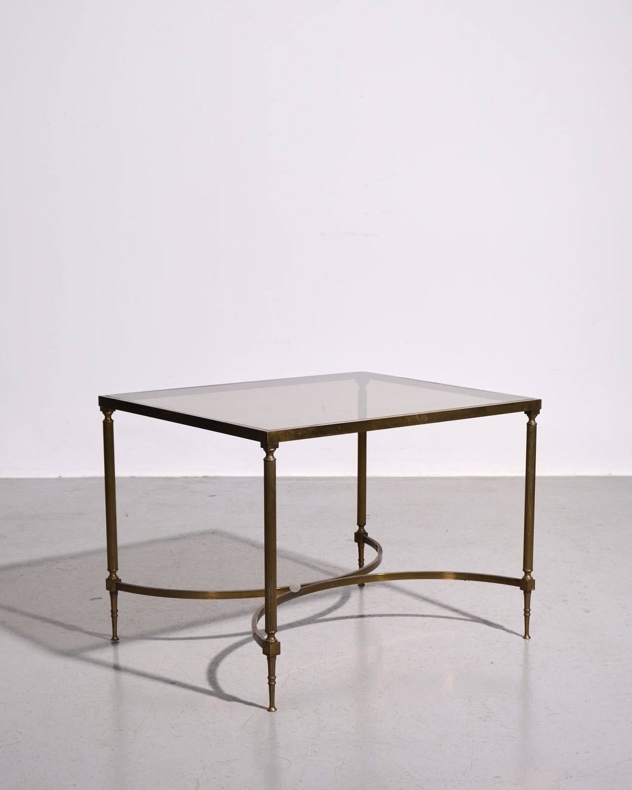 French, Set of Three Glass Coffee Tables