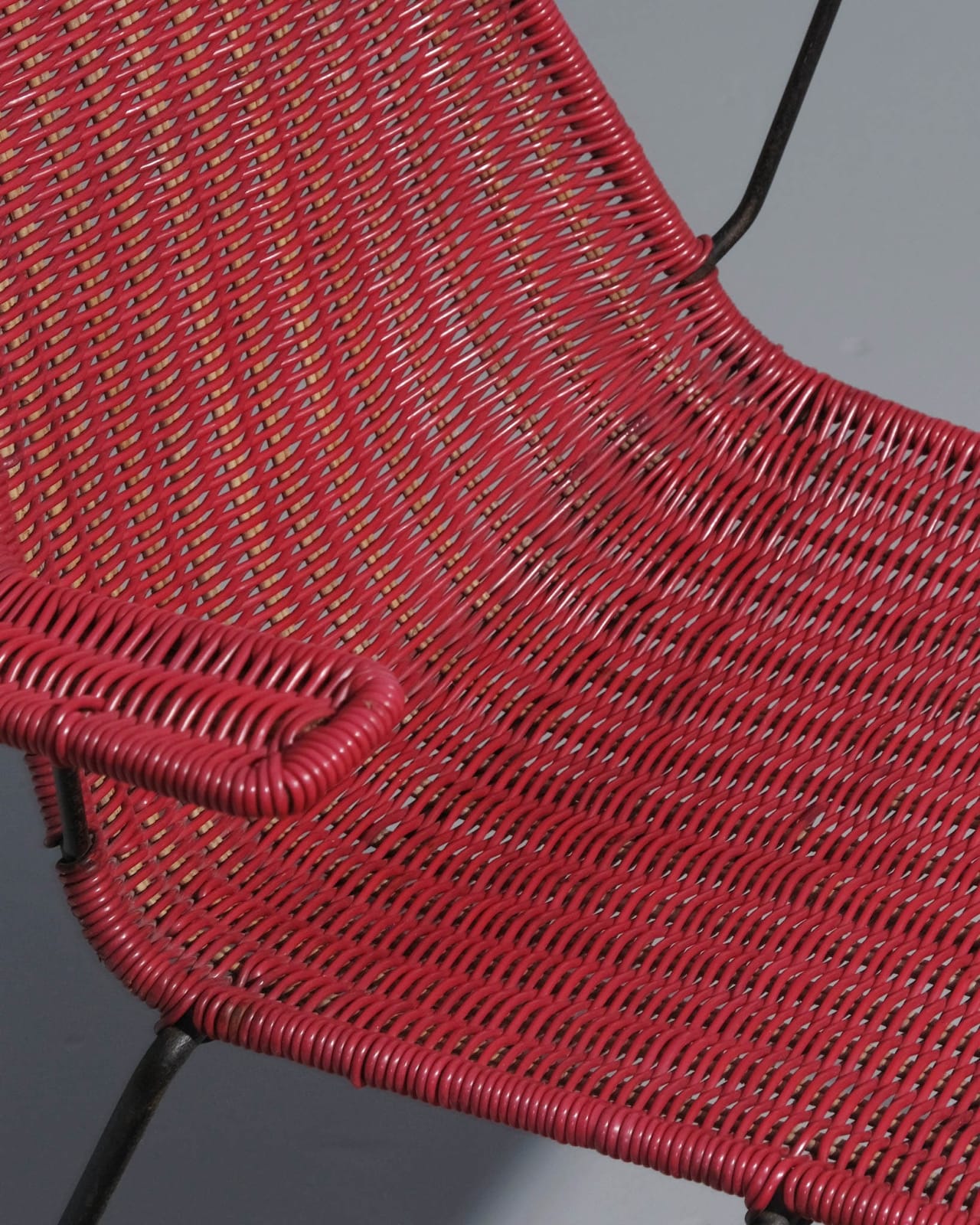 Gianfranco Legler, Set of Four Woven 'Basket' Dining Chairs