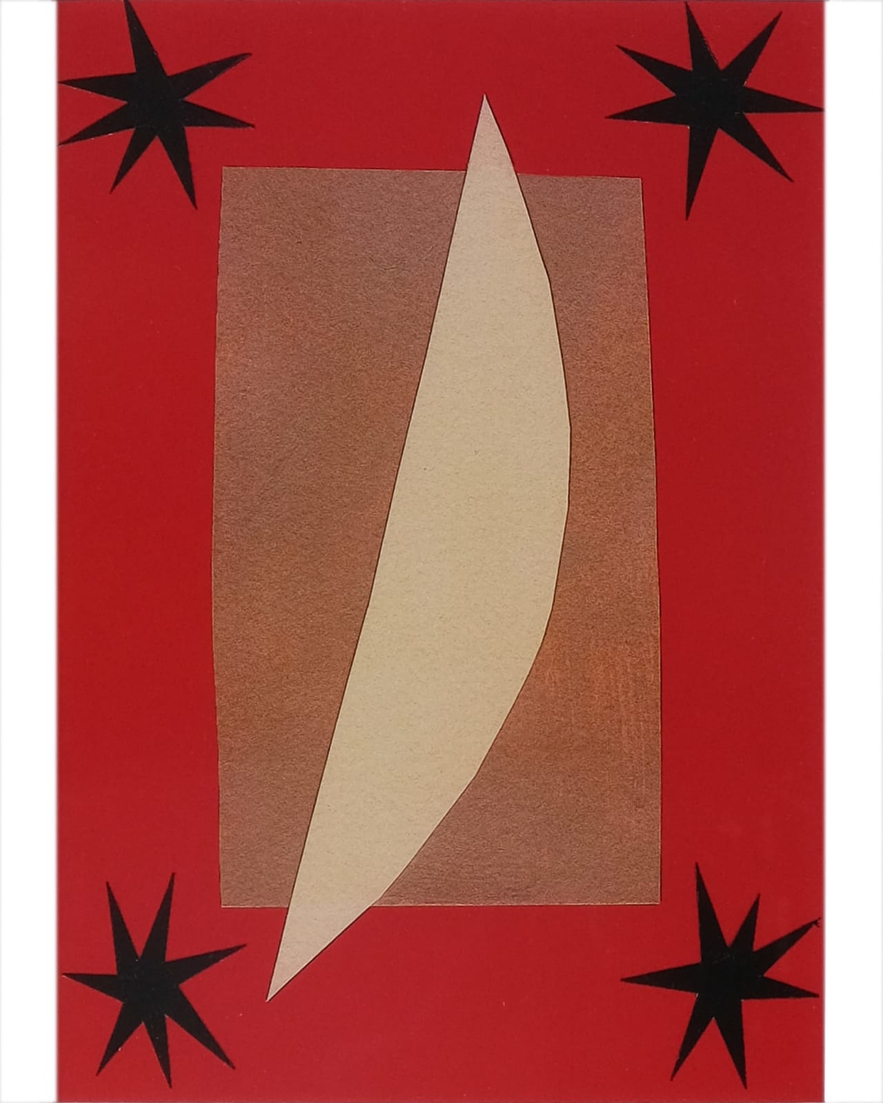 Breon O'Casey, Collage Printed Card