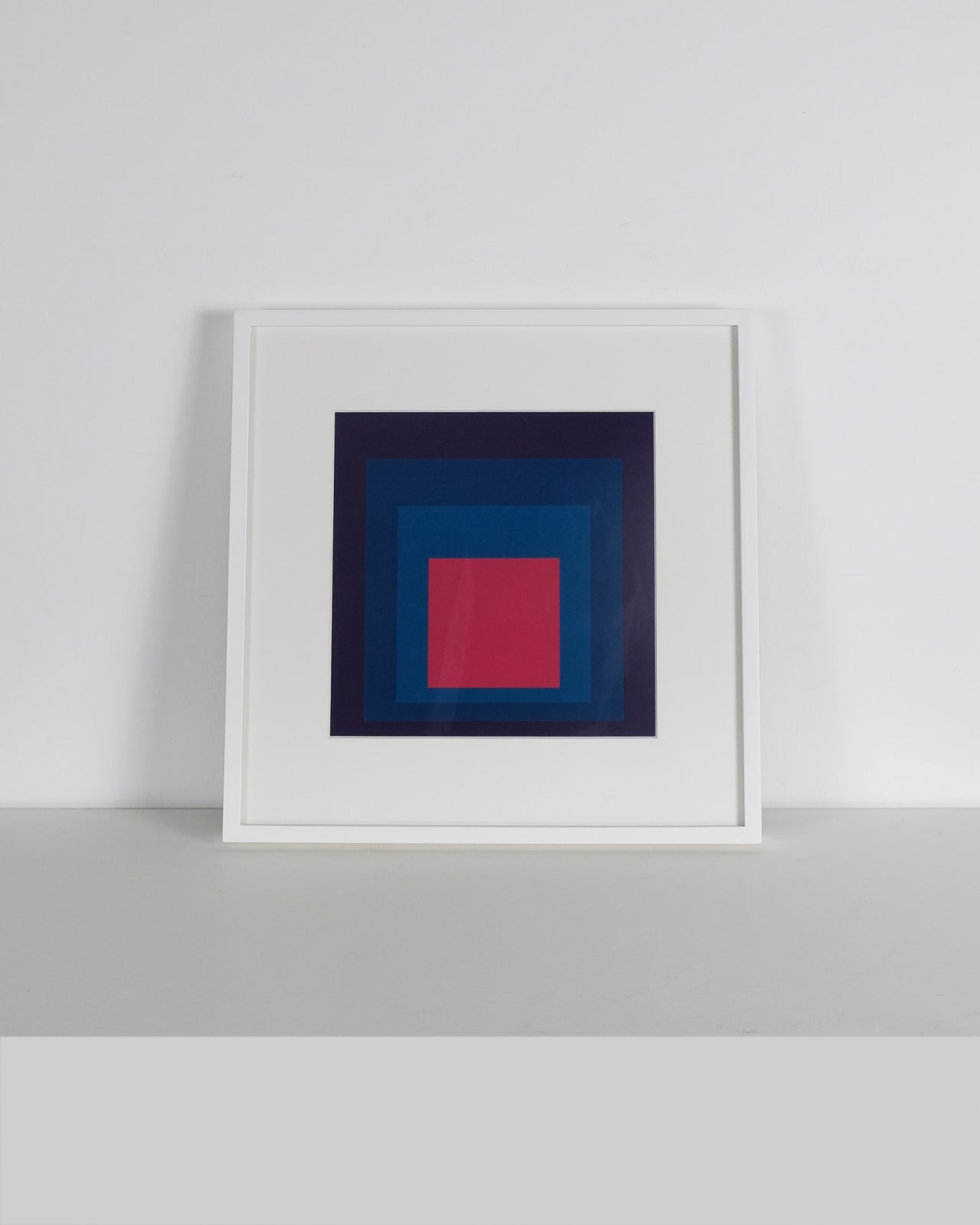 After Josef Albers, Homage to the Square - Pink