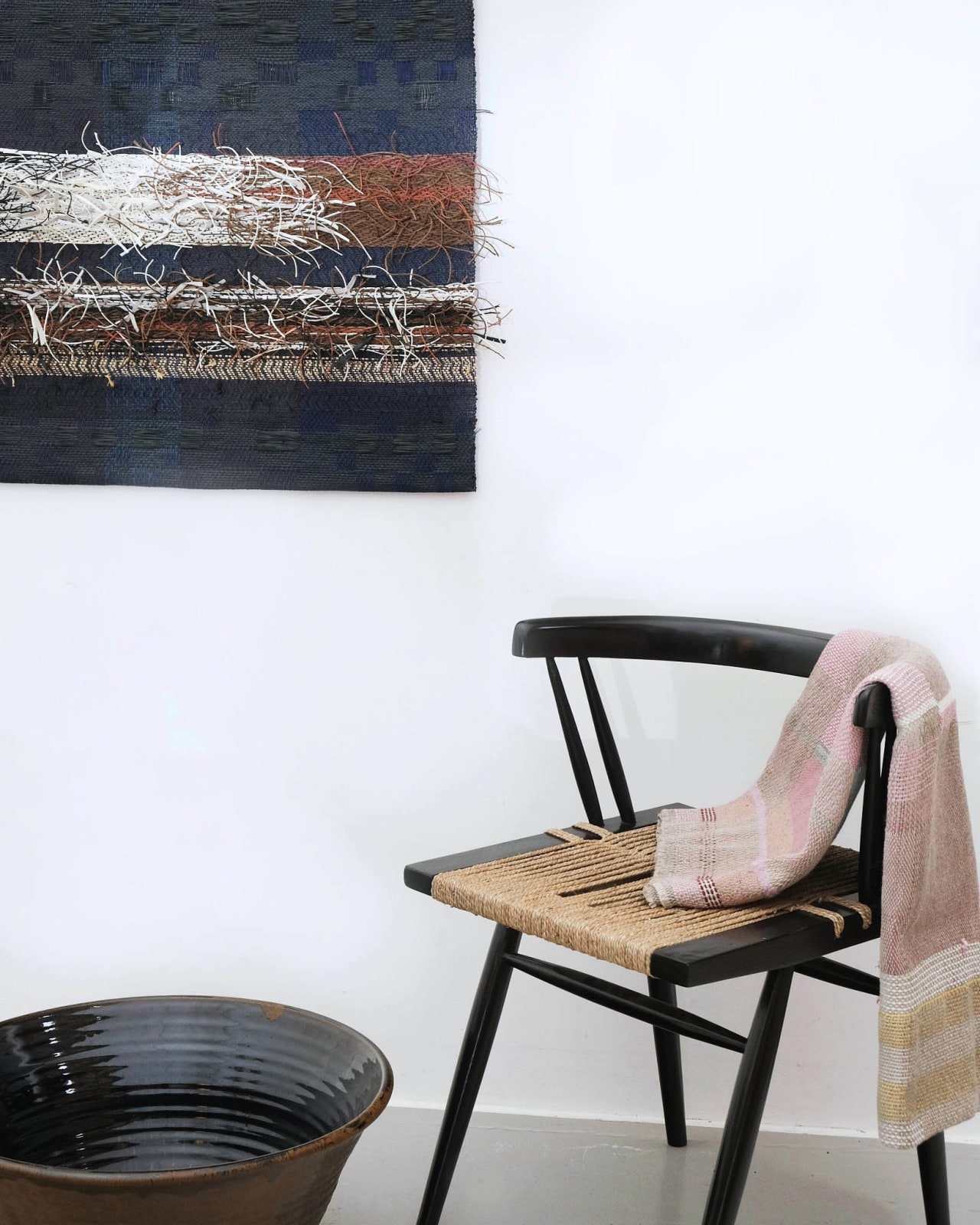 Catarina Riccabona, Handwoven Throw - Pale Pinks