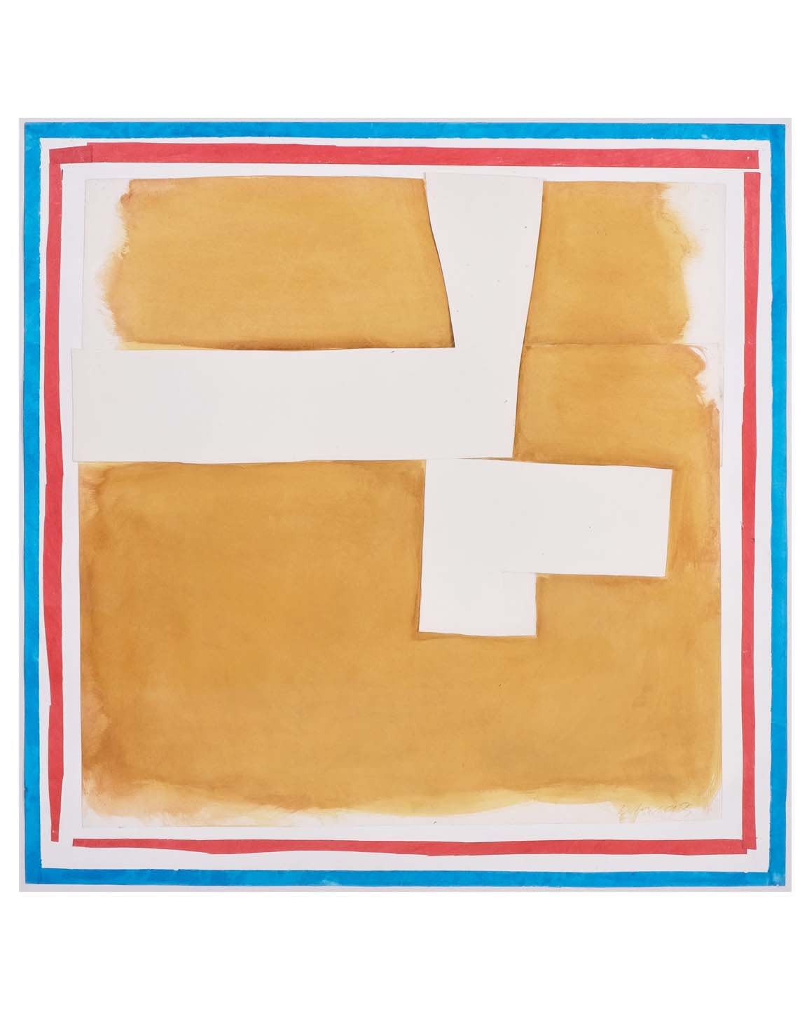 Sandra Blow, Abstract in Ochre