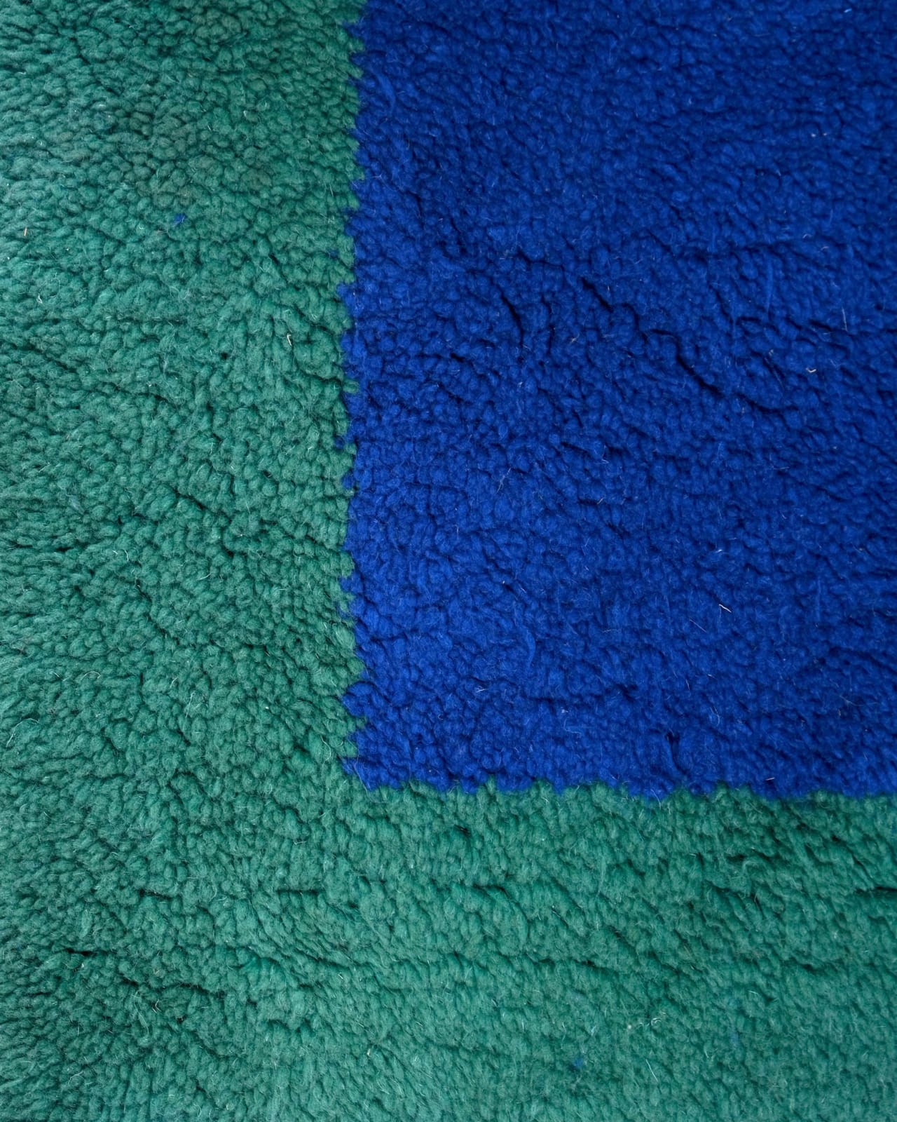 European, Large Blue and Green Rug
