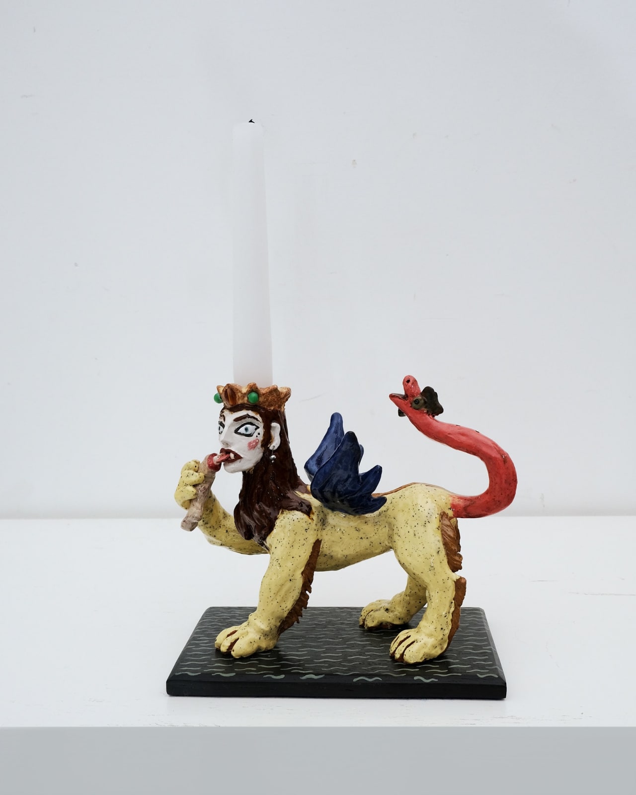 Amata Benedict, Manticore Candlestick and Toothpick