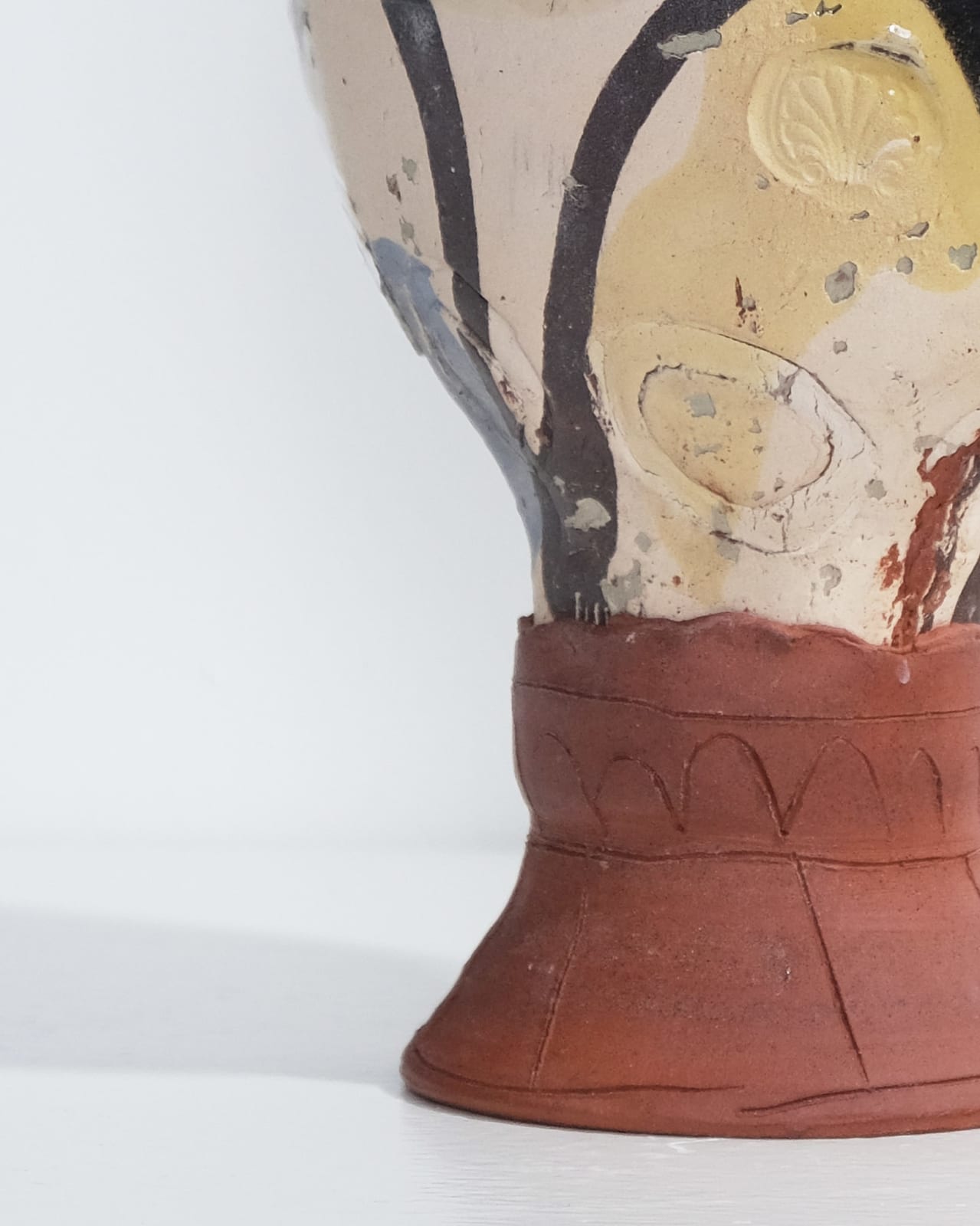 Camille Biddell, Harvest Jug I (white with gold star)