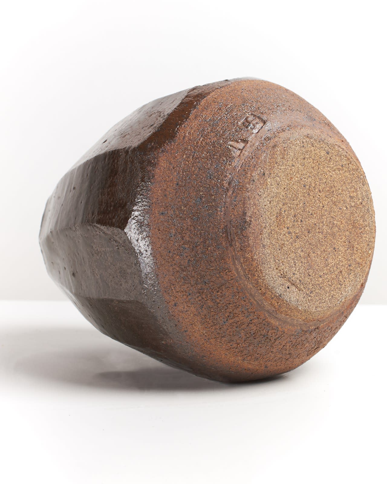 Janet Leach, Faceted Stoneware Vase