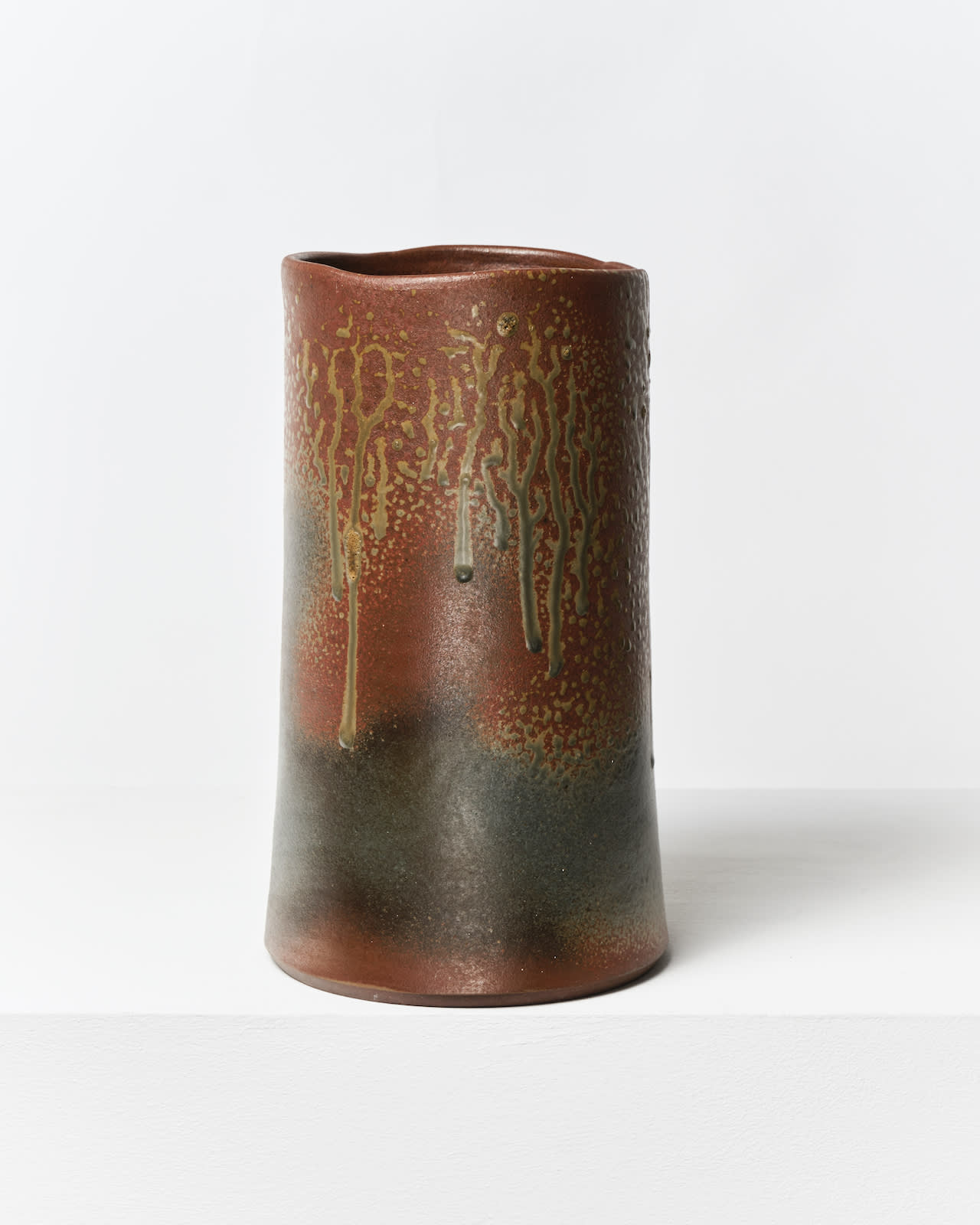Japanese, Large vase with drip glaze