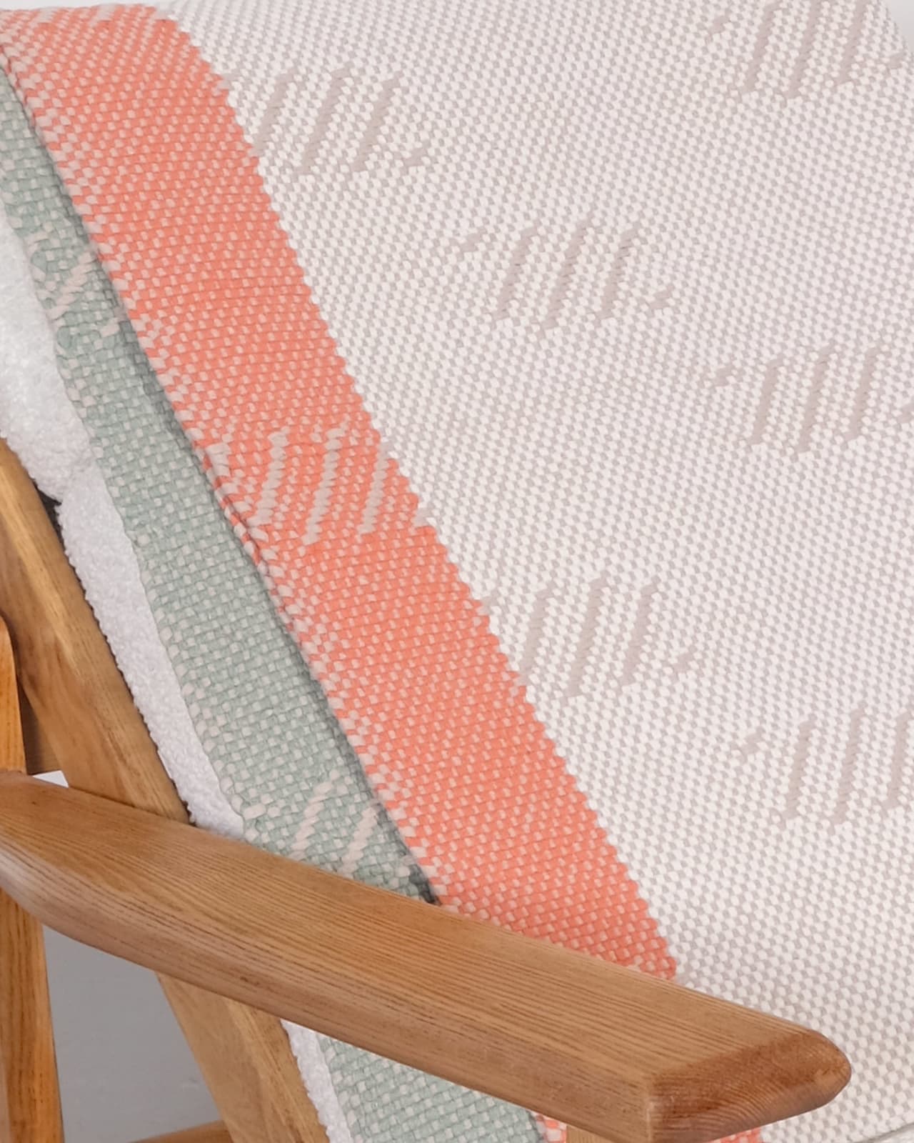 Catarina Riccabona, Handwoven Throw 'Recycled Cotton Putty'