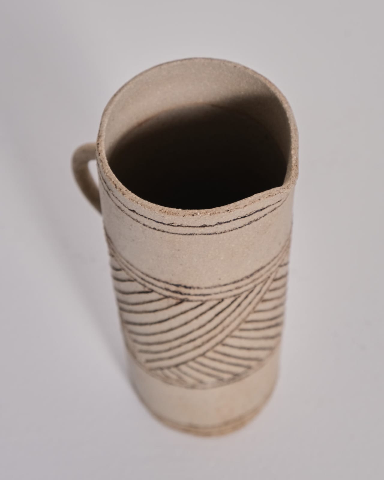 Jane Kite, Tall Jug (light patterned middle band)