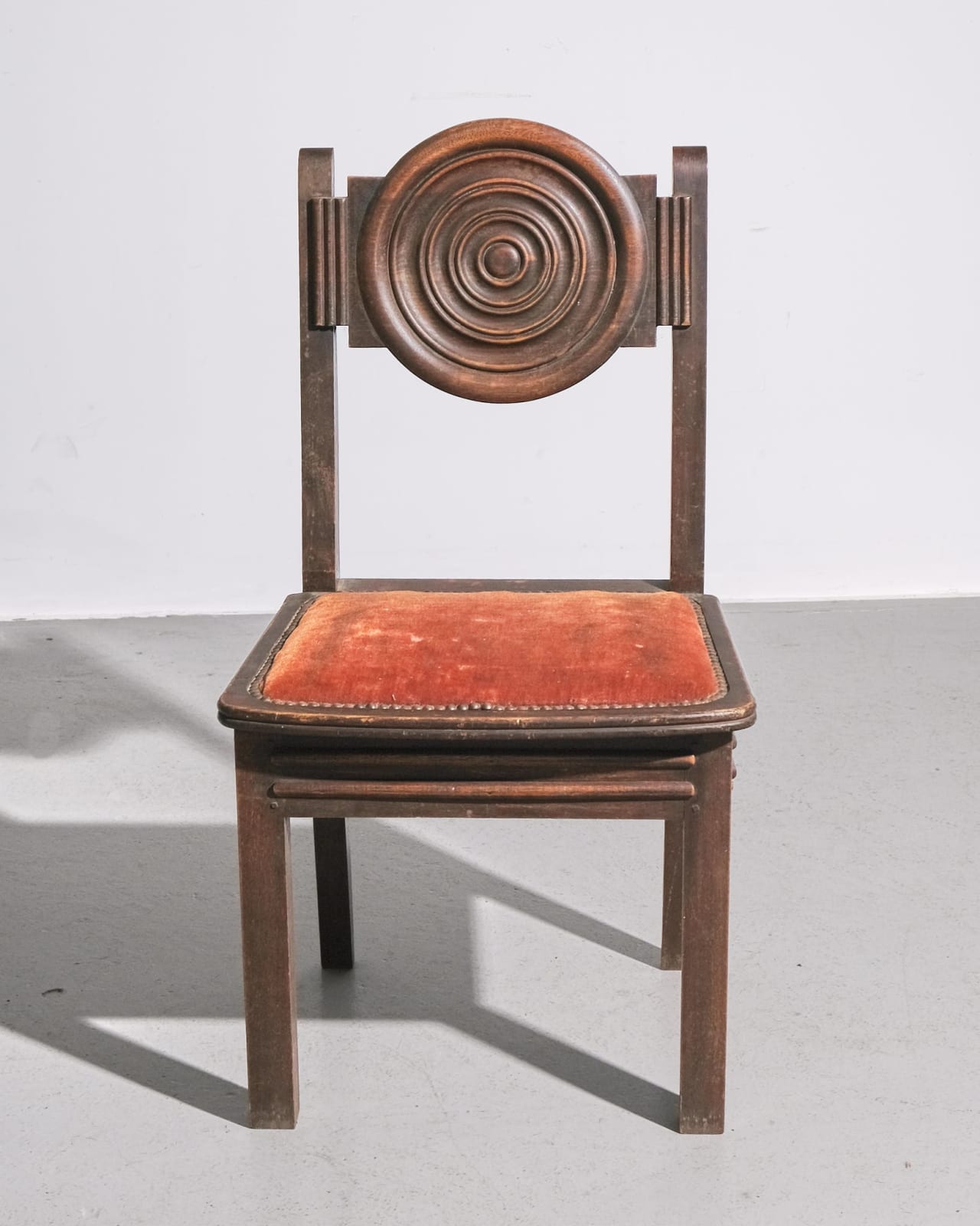 French, Set of Six Dining Chairs With Turned Circular Backs