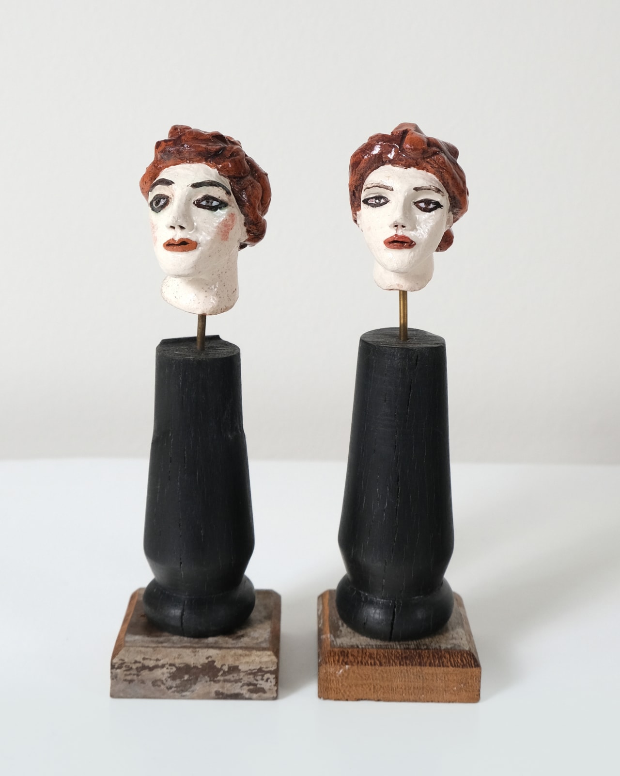 Amata Benedict, Miniature Head Candlestick XV