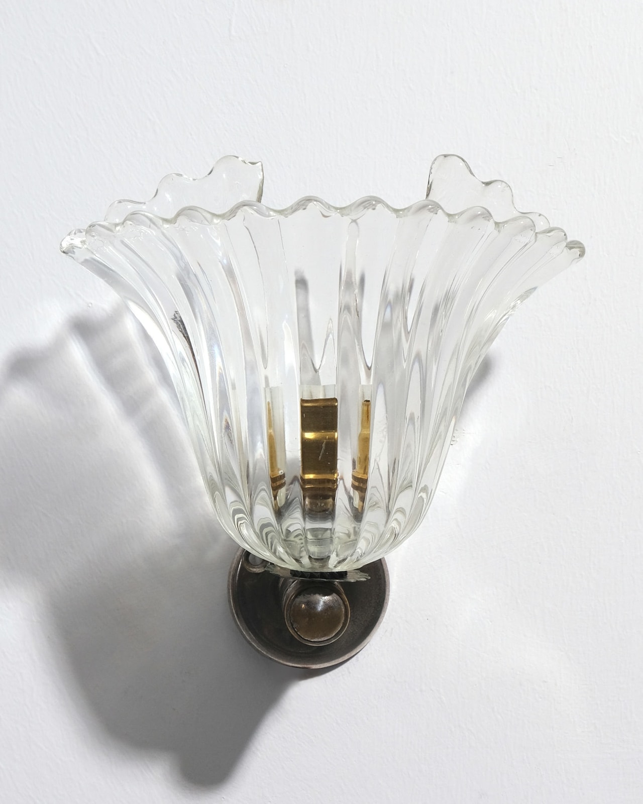 Italian, Pair of Scalloped Wall Lights