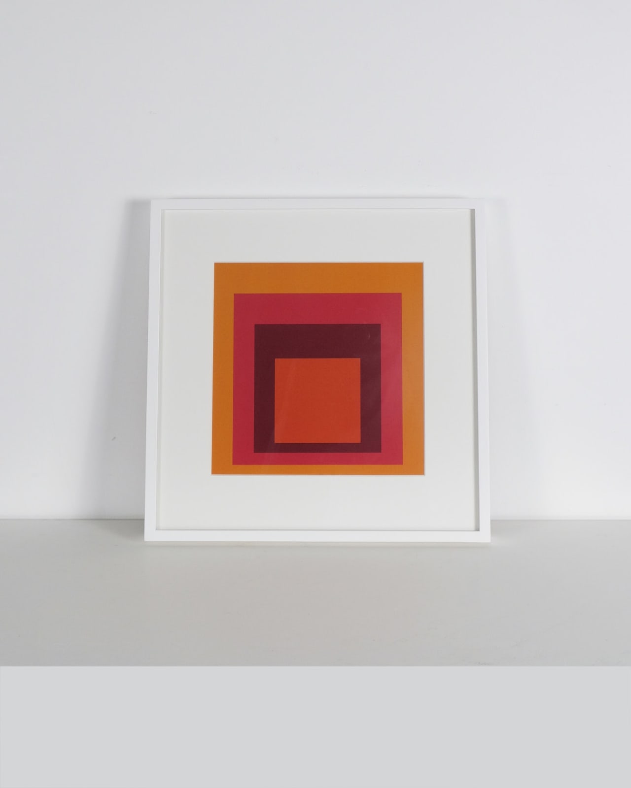After Josef Albers, Homage to the Square - Orange