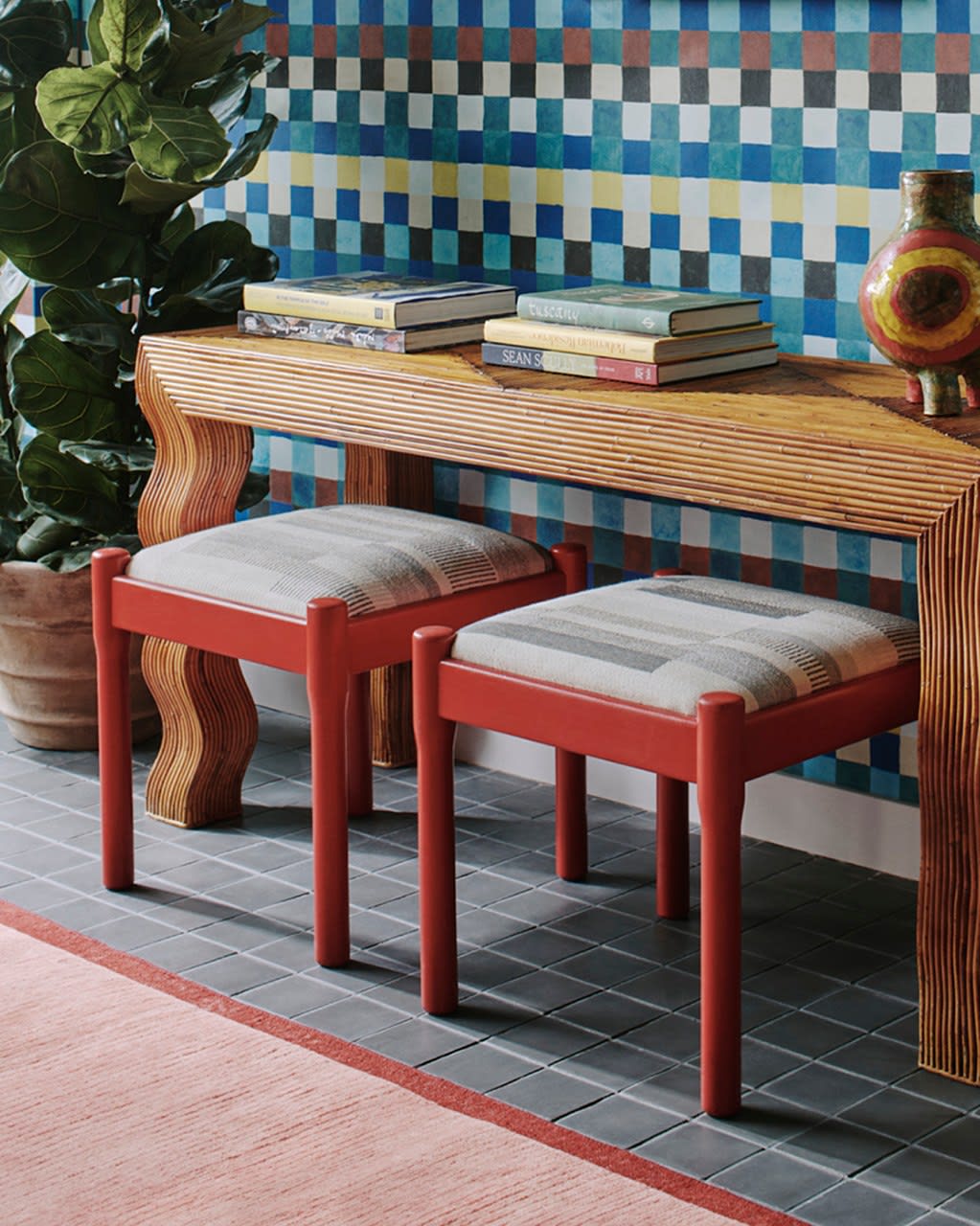 Vico Magistretti, Pair of Carimate Stools