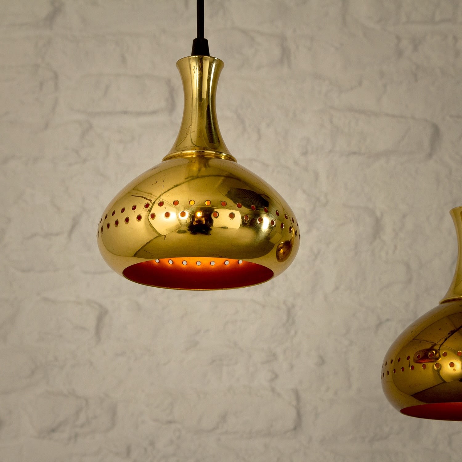 Hans- Agne Jakobsson for Markaryd, Pair of Pendants
