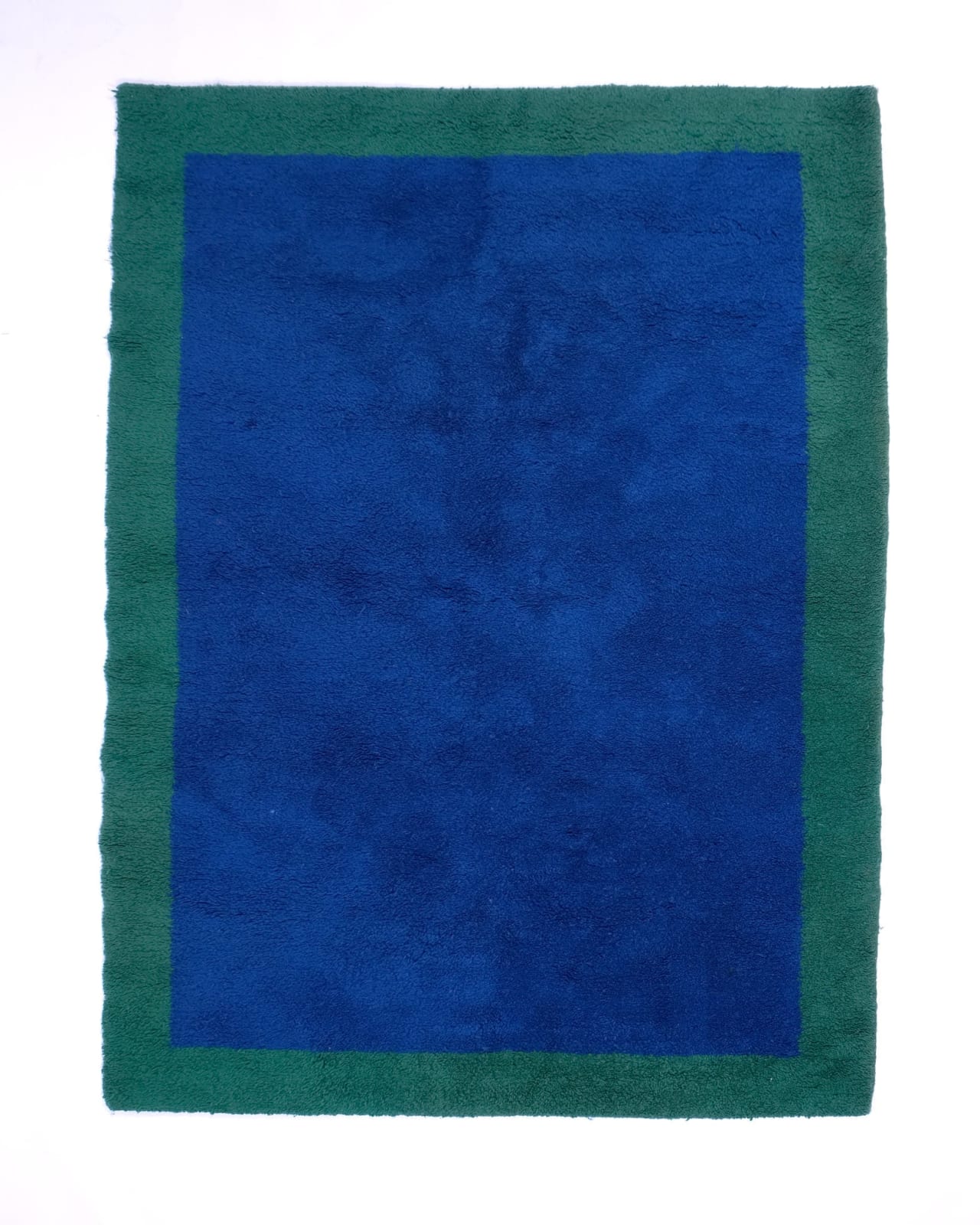 European, Large Blue and Green Rug