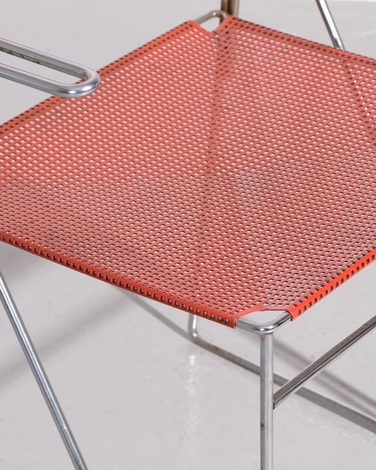 Niels Jørgen Haugesen, Set of 4 Metal Dining Chairs