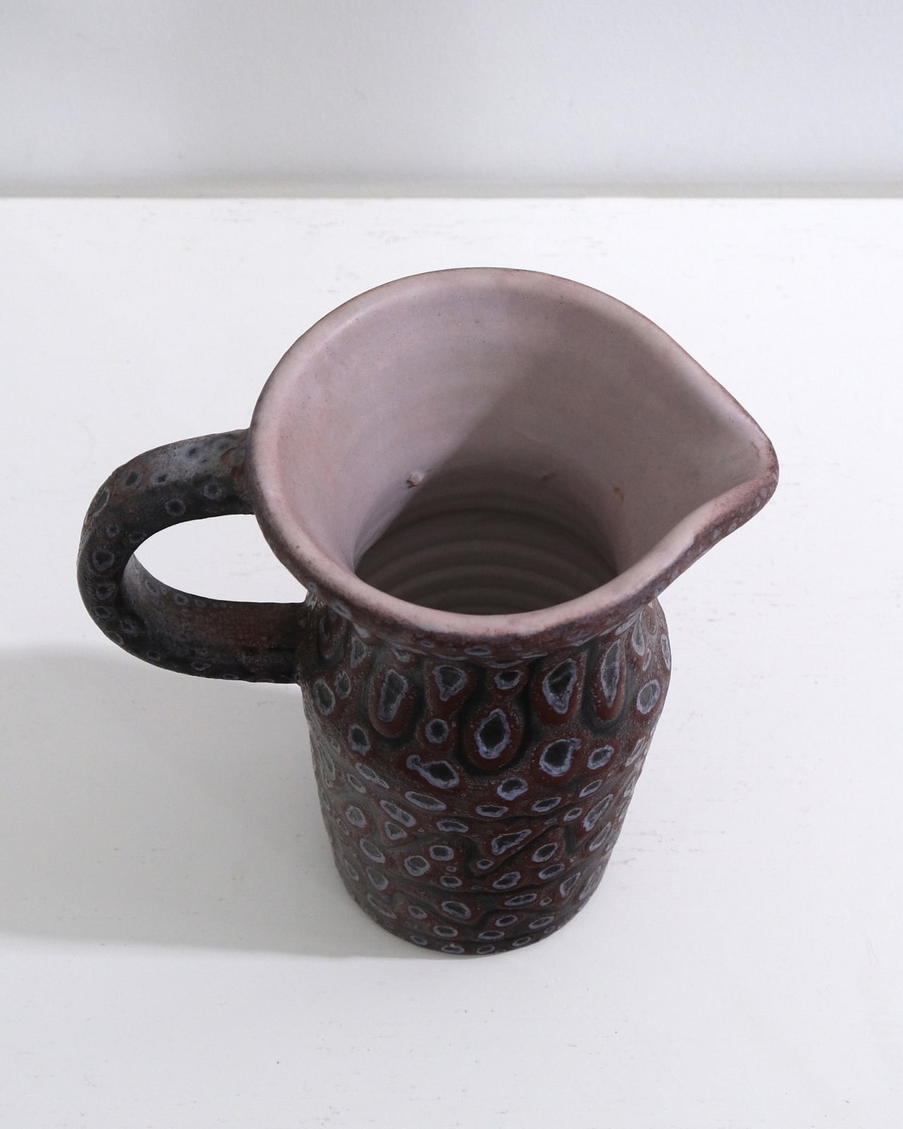 Vallauris, Textured Glaze Pitcher Jug