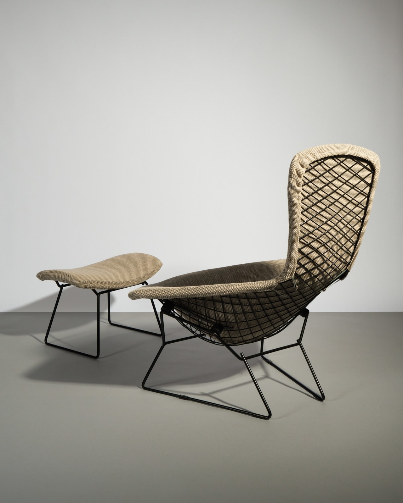 Harry Bertoia, 'Bird' Lounge Chair with Footstool