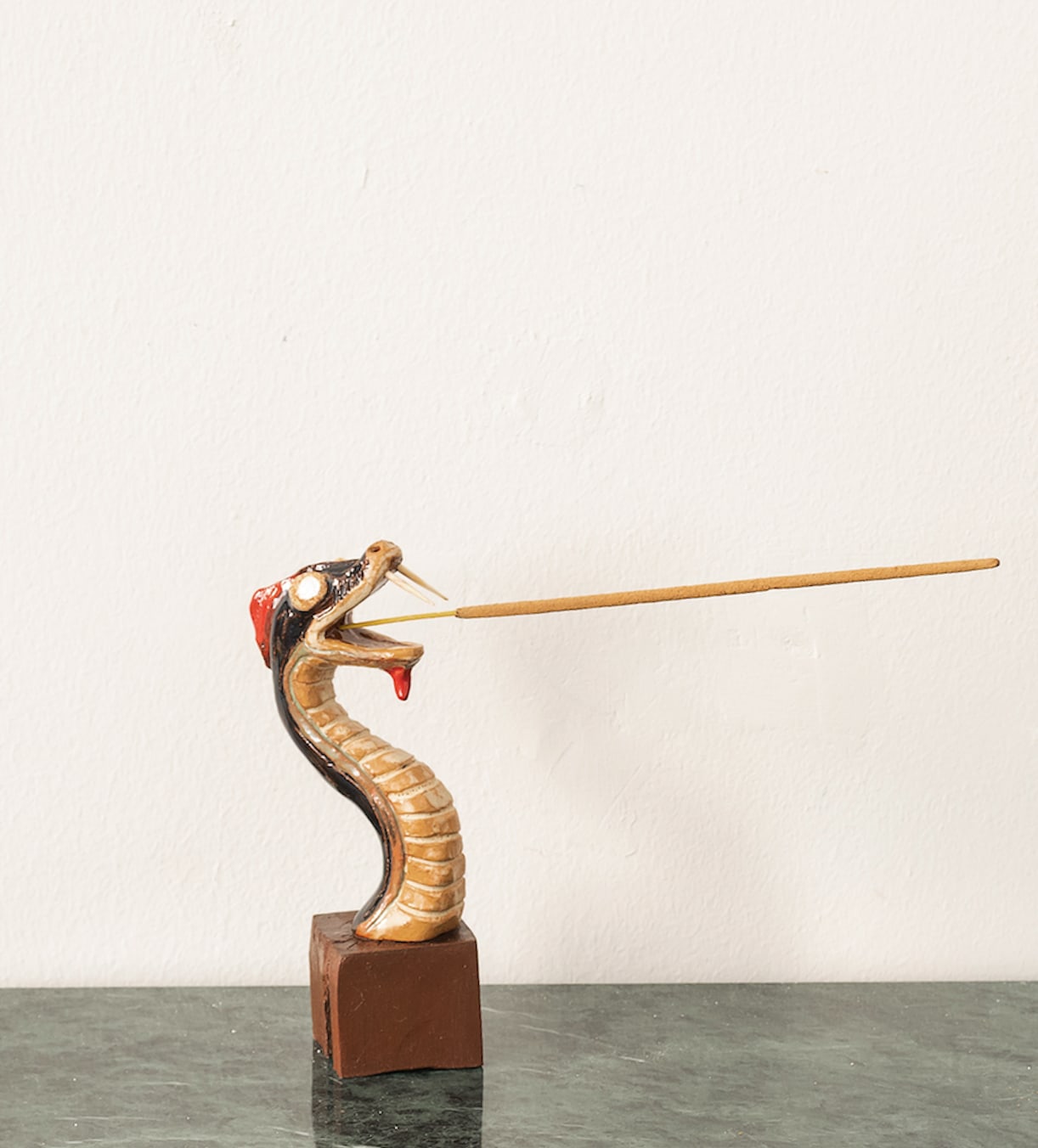 Amata Benedict, Miniature Head Candlestick XVI, Viper