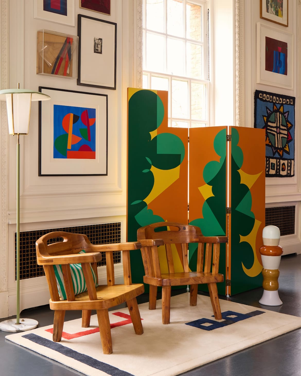 Danish, Pair of Solid Pine Armchairs