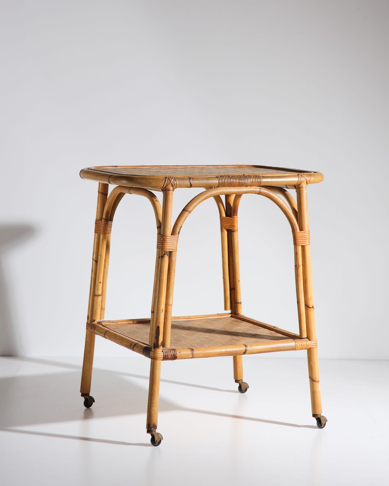 Italian, Side table on wheels