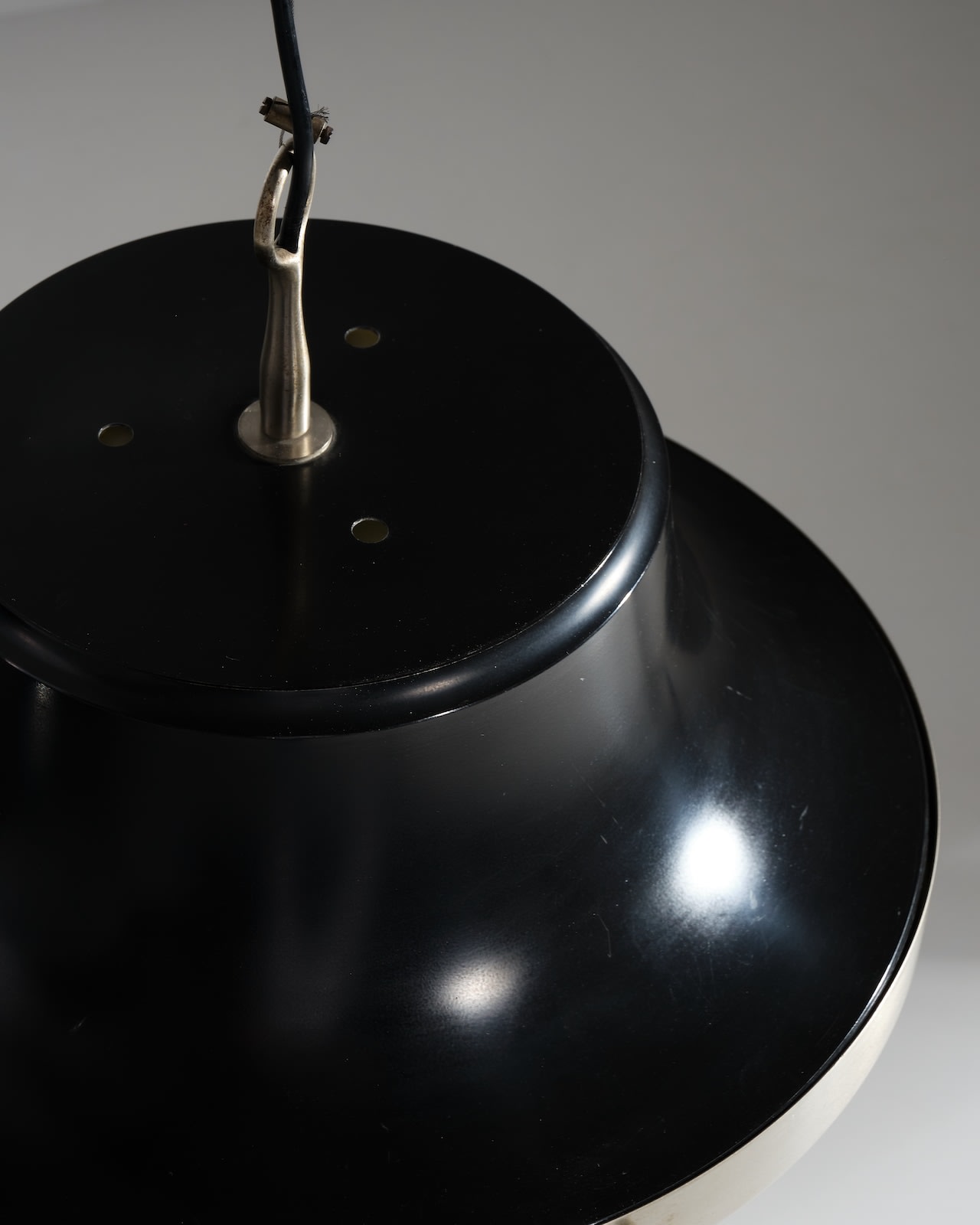 Sergio Mazza, Black 'Tai' ceiling lamp
