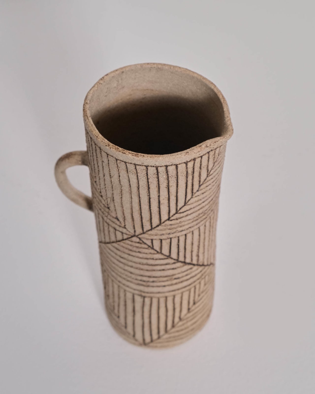 Jane Kite, Tall Jug (light diamonds)