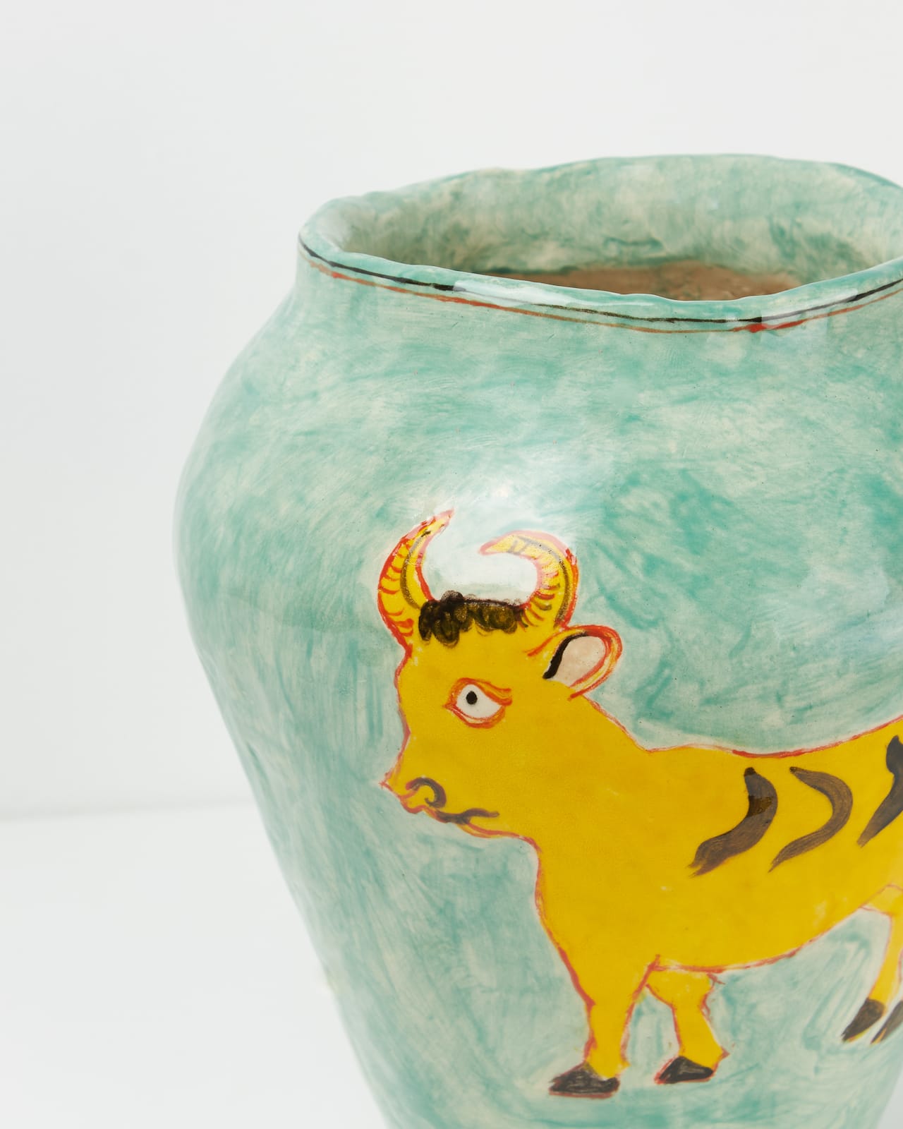Claudia Rankin, Bull & Lillies Vase