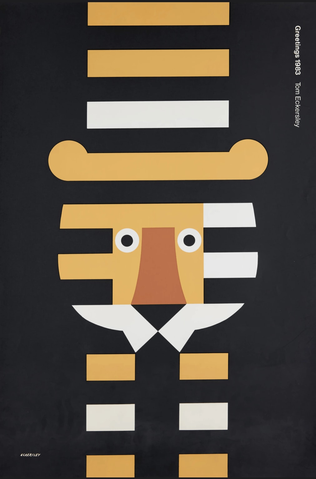 Tom Eckersley, 'Striped Tiger' Poster, 1983