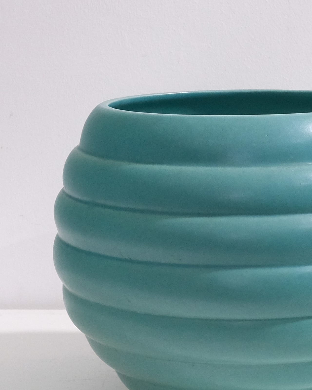 St. Clement, Ribbed Emerald 'Beehive' Vase