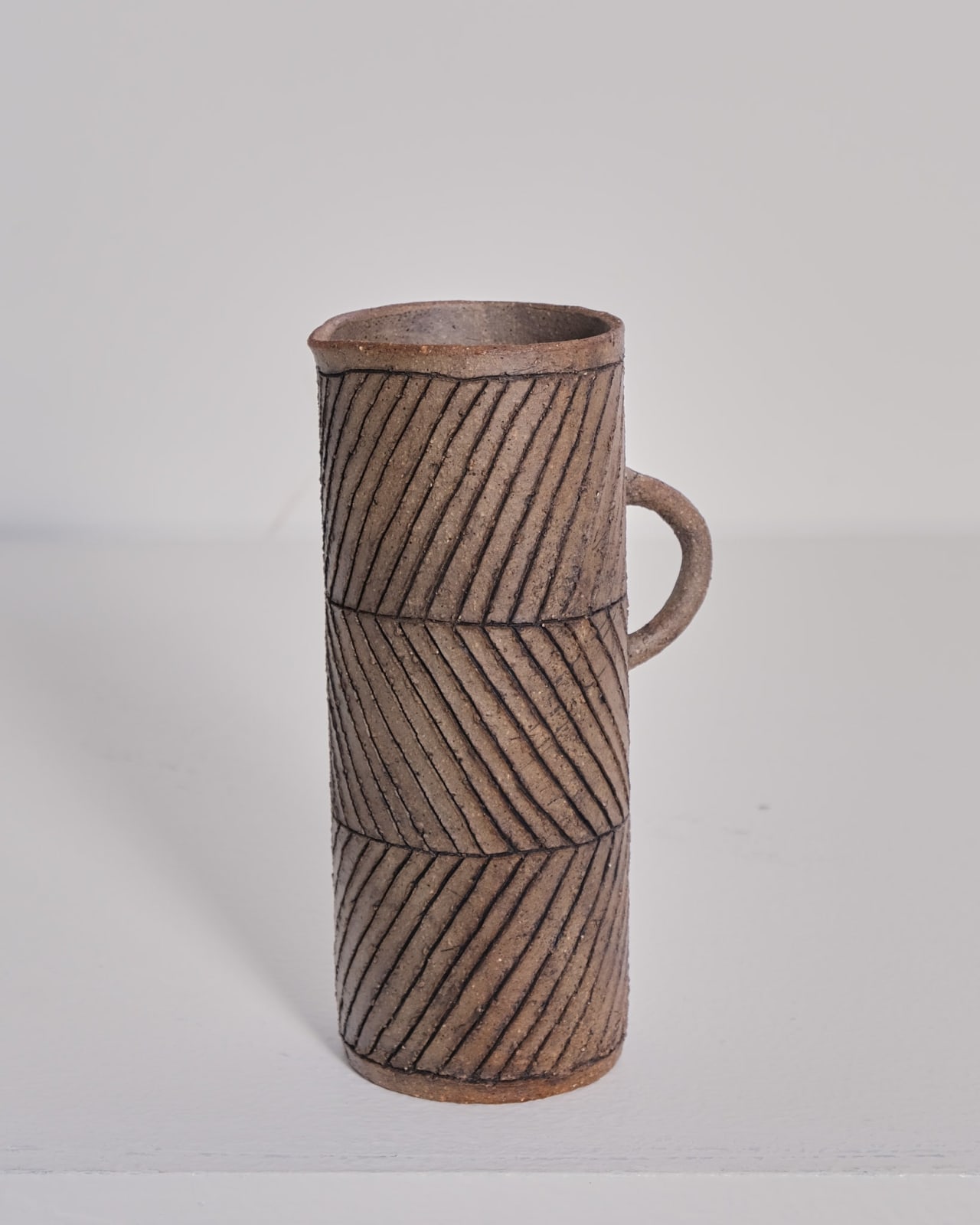 Jane Kite, Tall Jug (dark chevron)