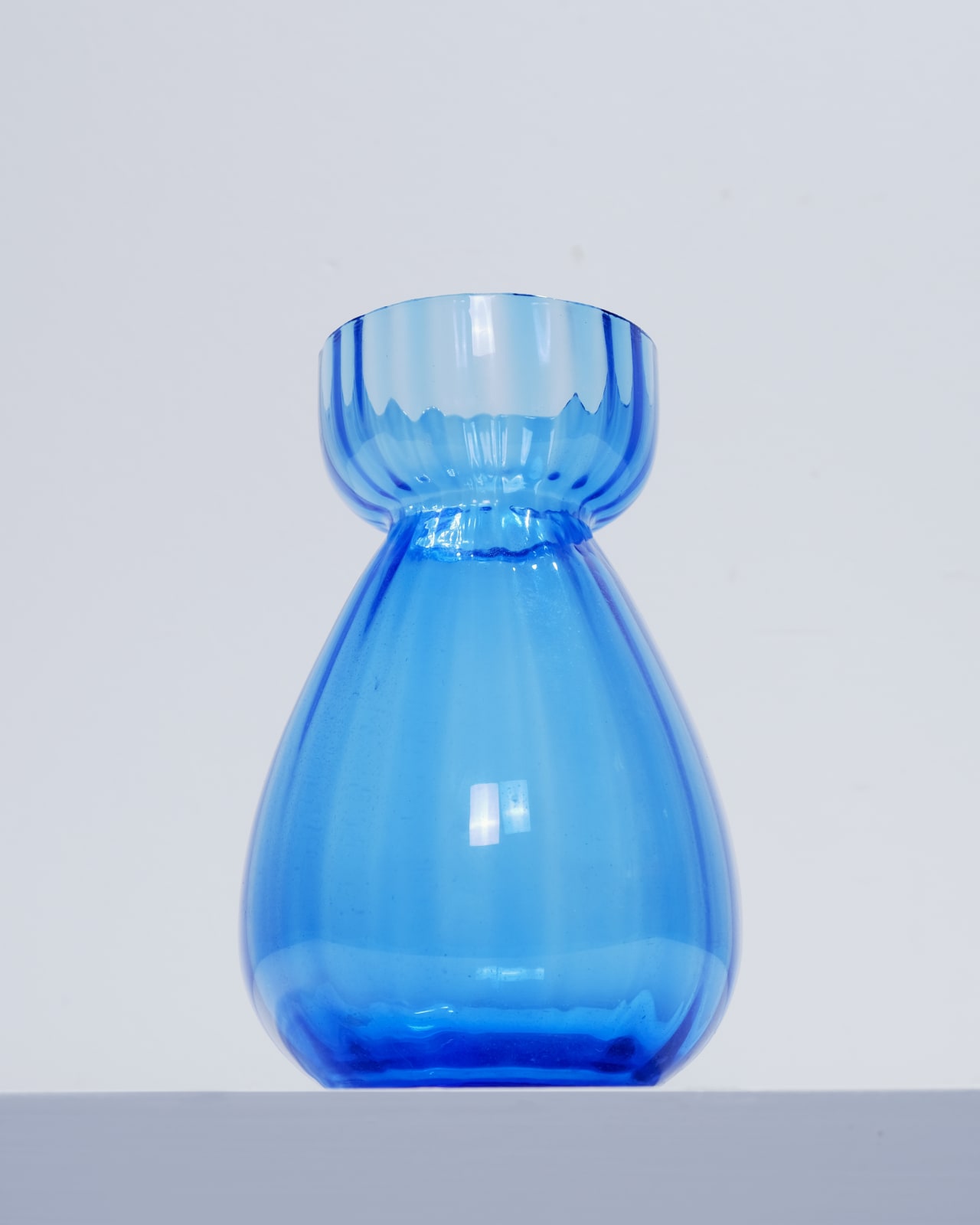 20th Century British, Ribbed Hyacinth Vase