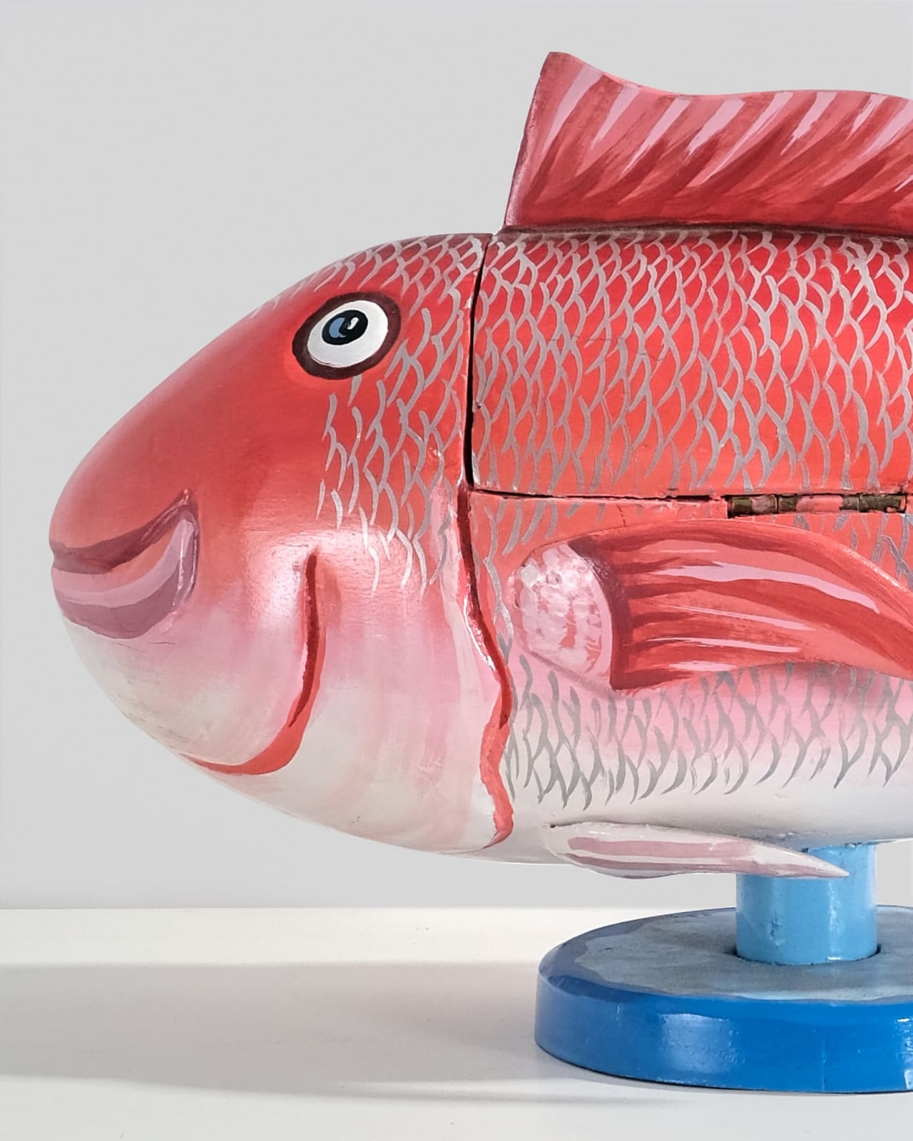 Paa Joe, Red Fish Mini Sculpture