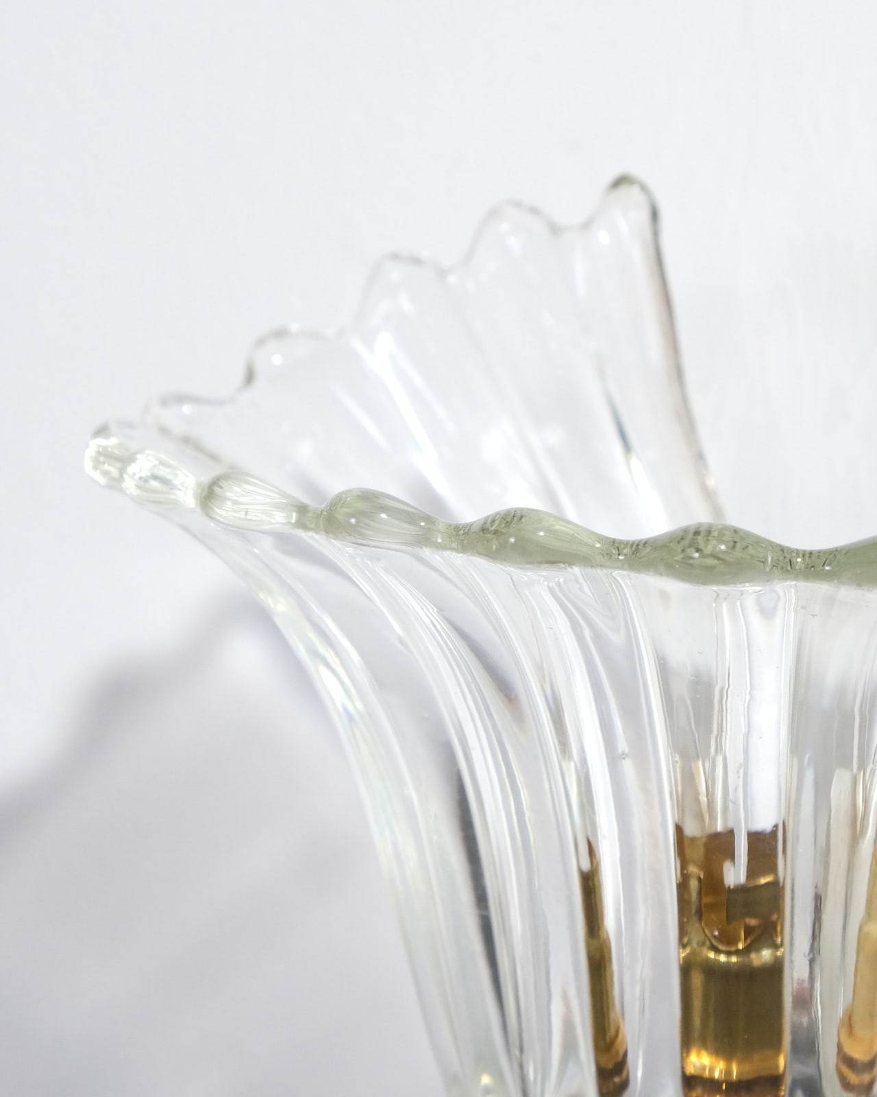 Italian, Pair of Scalloped Wall Lights