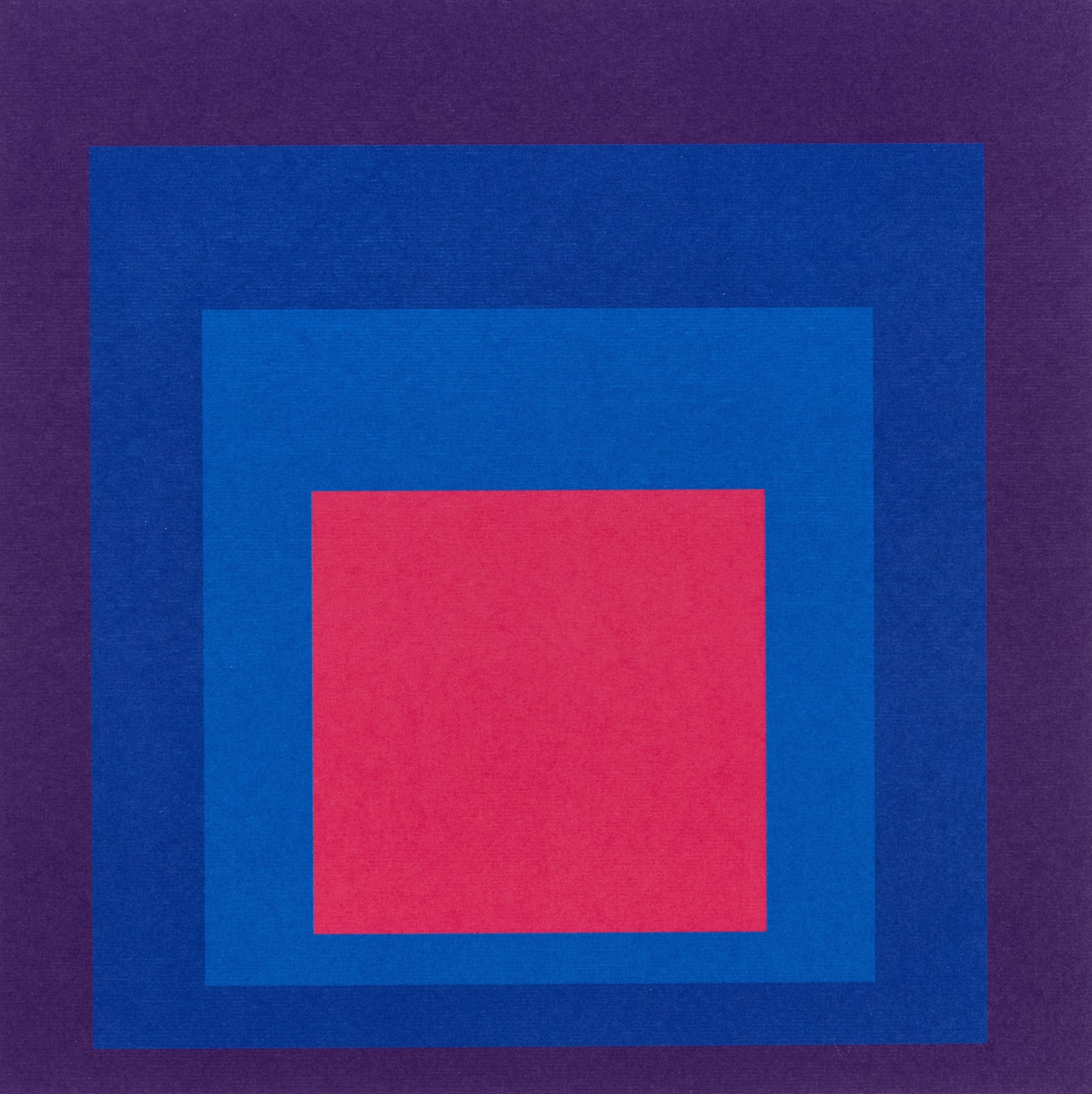 After Josef Albers, Homage to the Square - Pink
