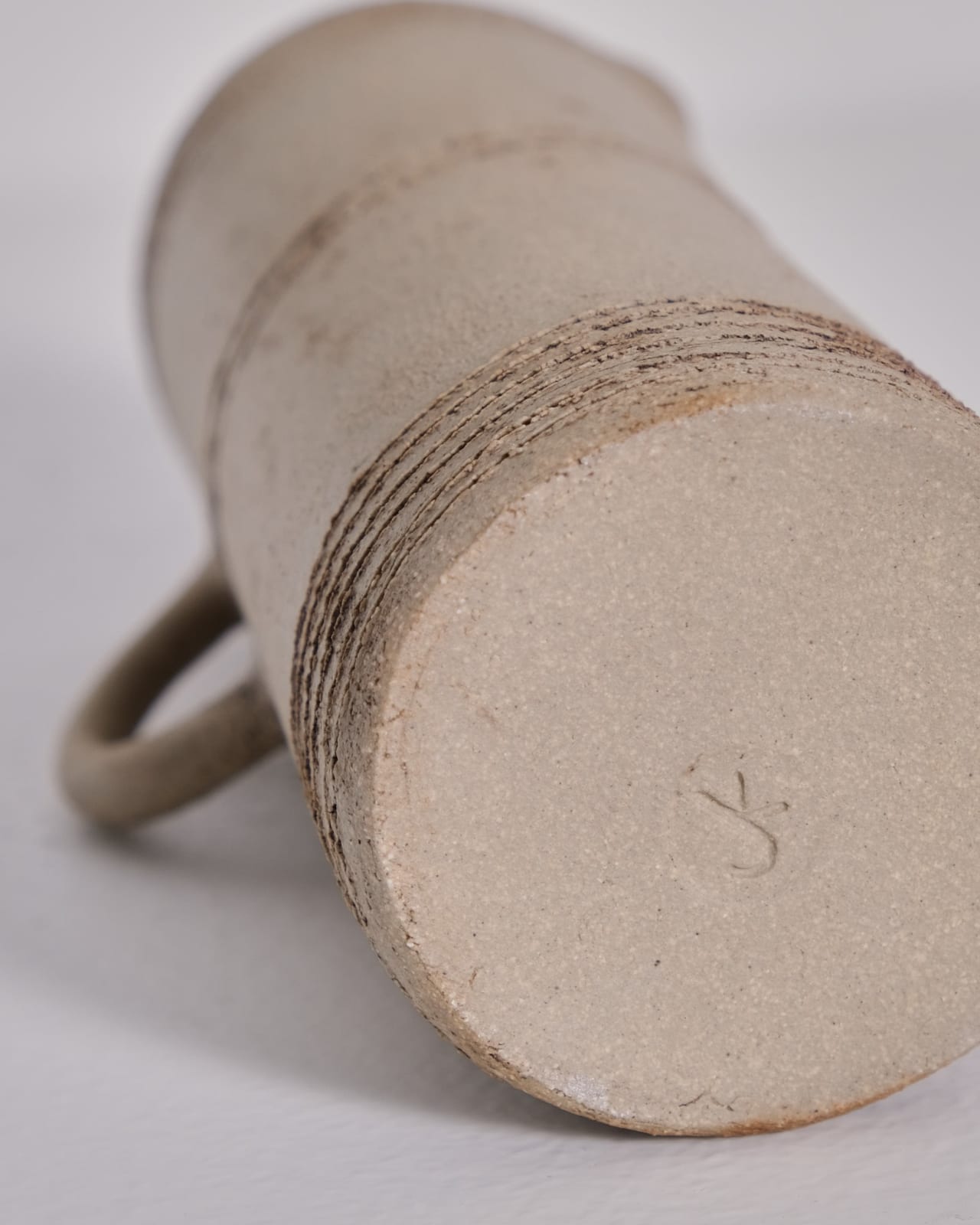 Jane Kite, Tall Jug (light horizontal bands)