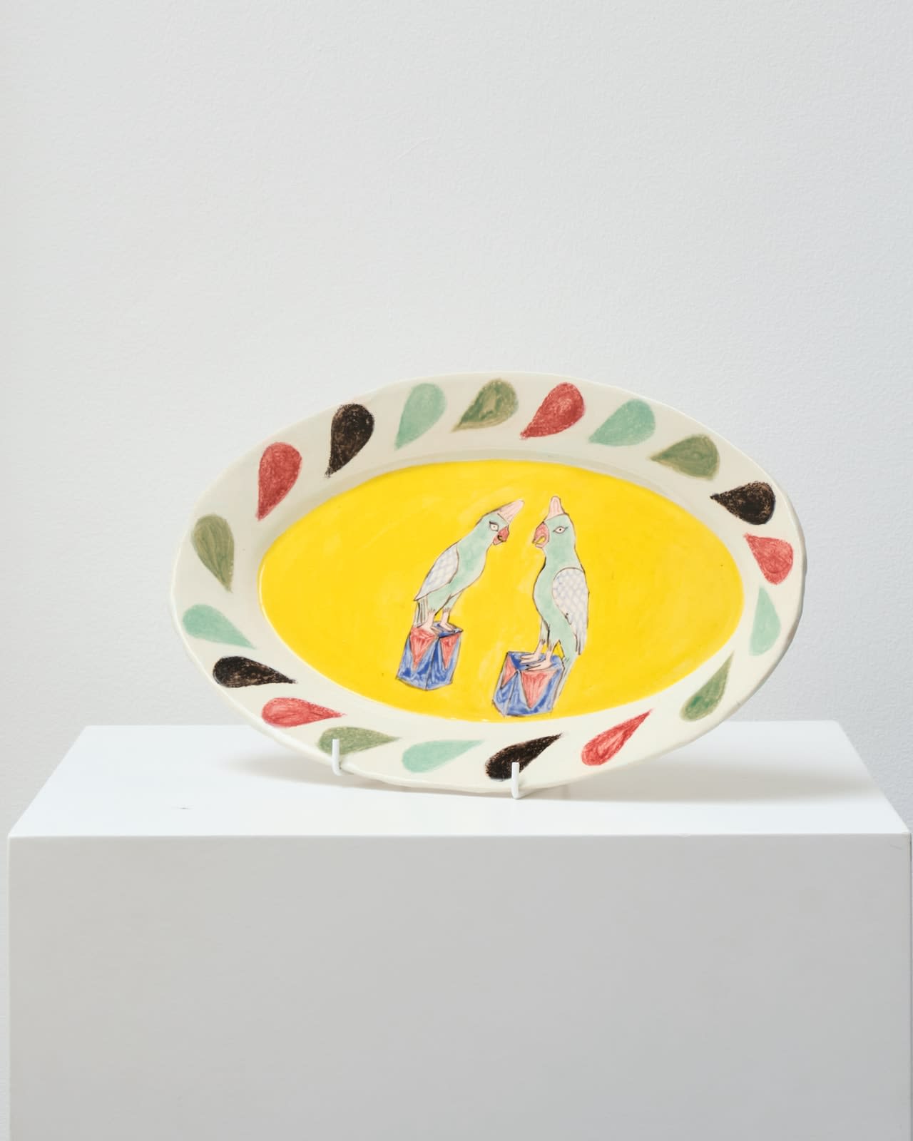 Claudia Rankin, 2 Parrots Platter