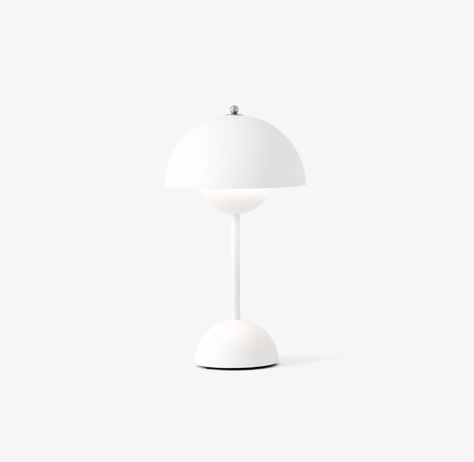 &Tradition, Verner Panton, Flowerpot Portable Lamp VP9 in Matte White